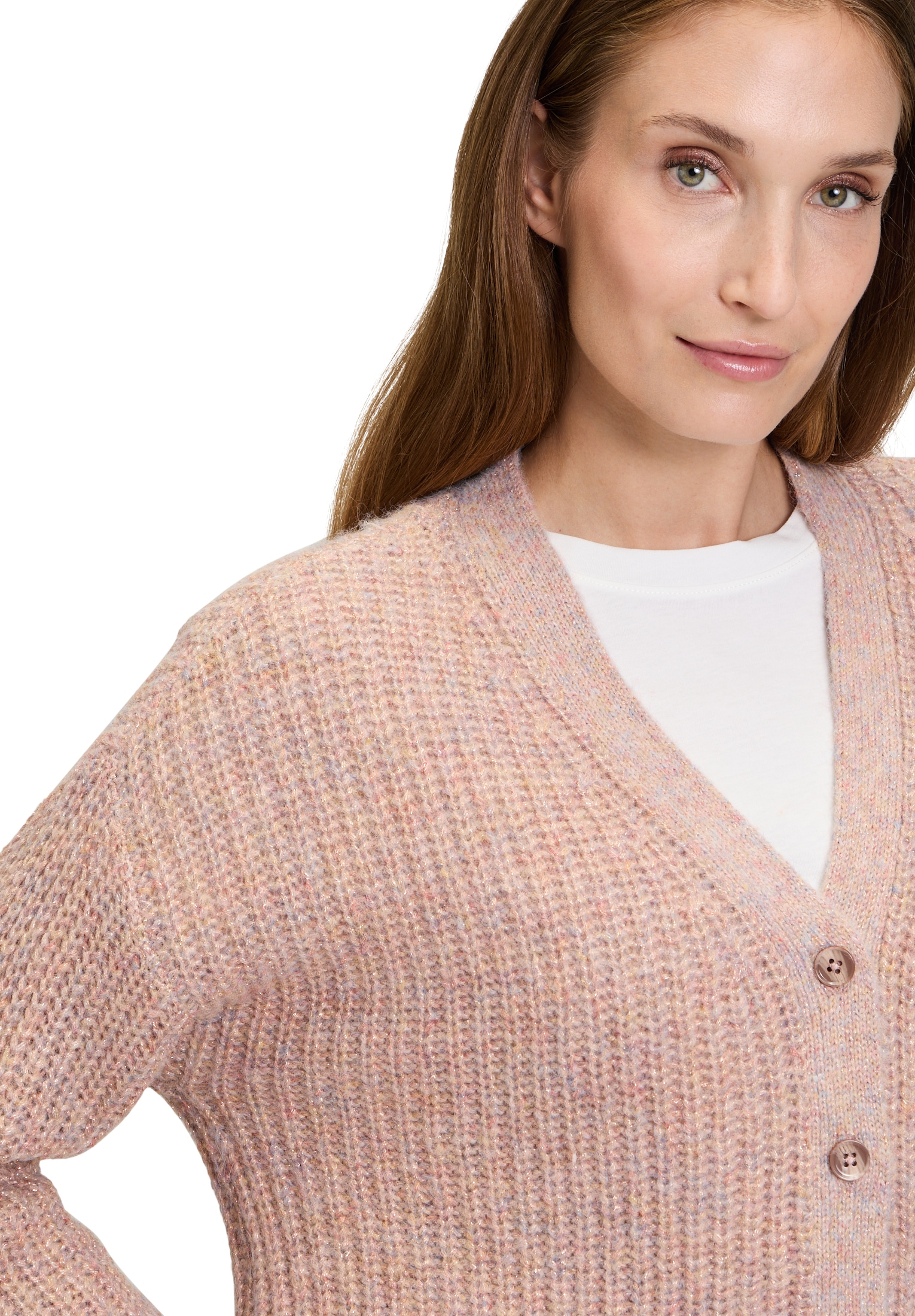 Cartoon Strickjacke »Cartoon Damen Strick-Cardigan mit V-Ausschnitt«, Struktur