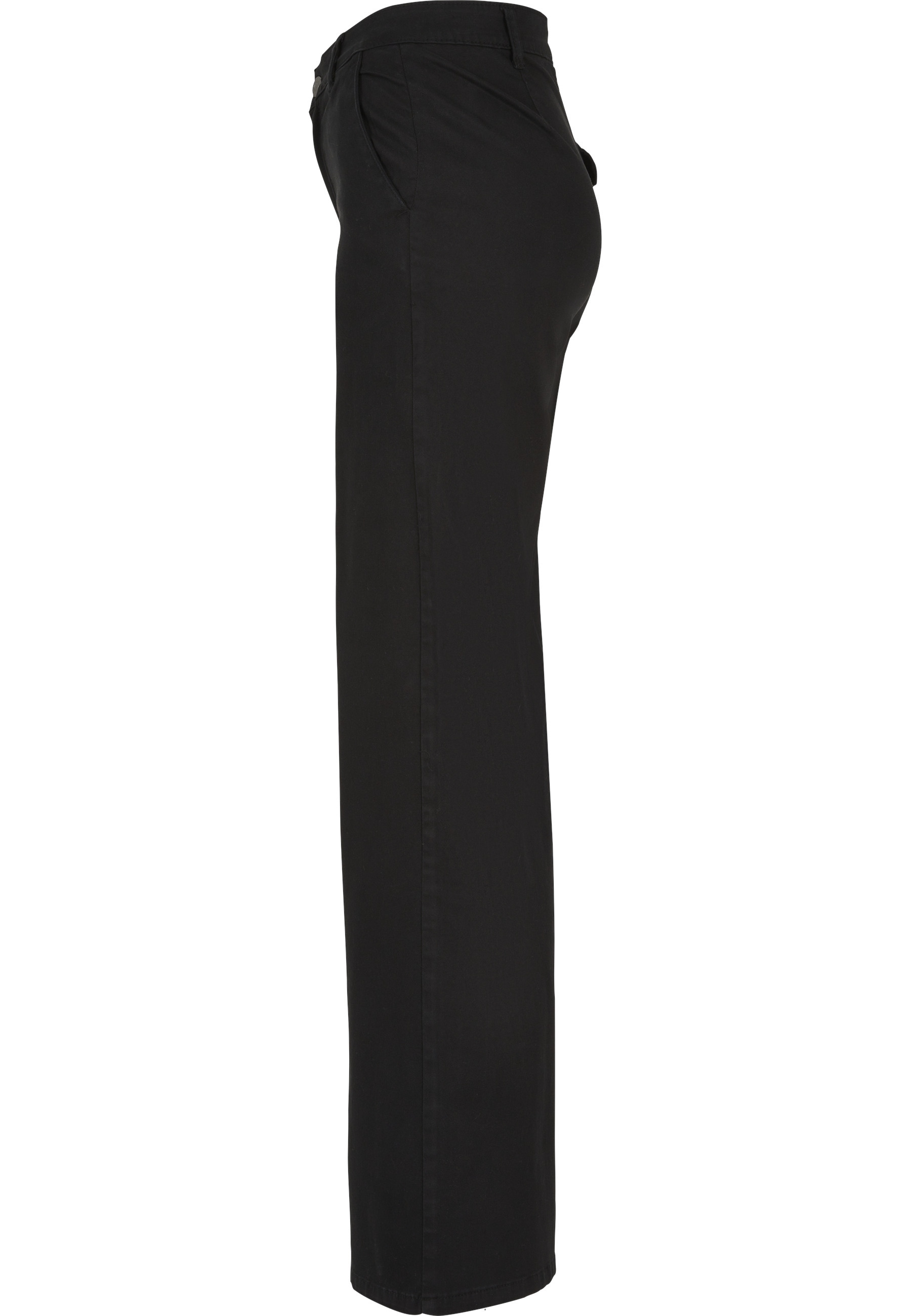 URBAN CLASSICS Chinos »Urban Classics Damen Ladies High Waist Wide Leg Chino Pants«