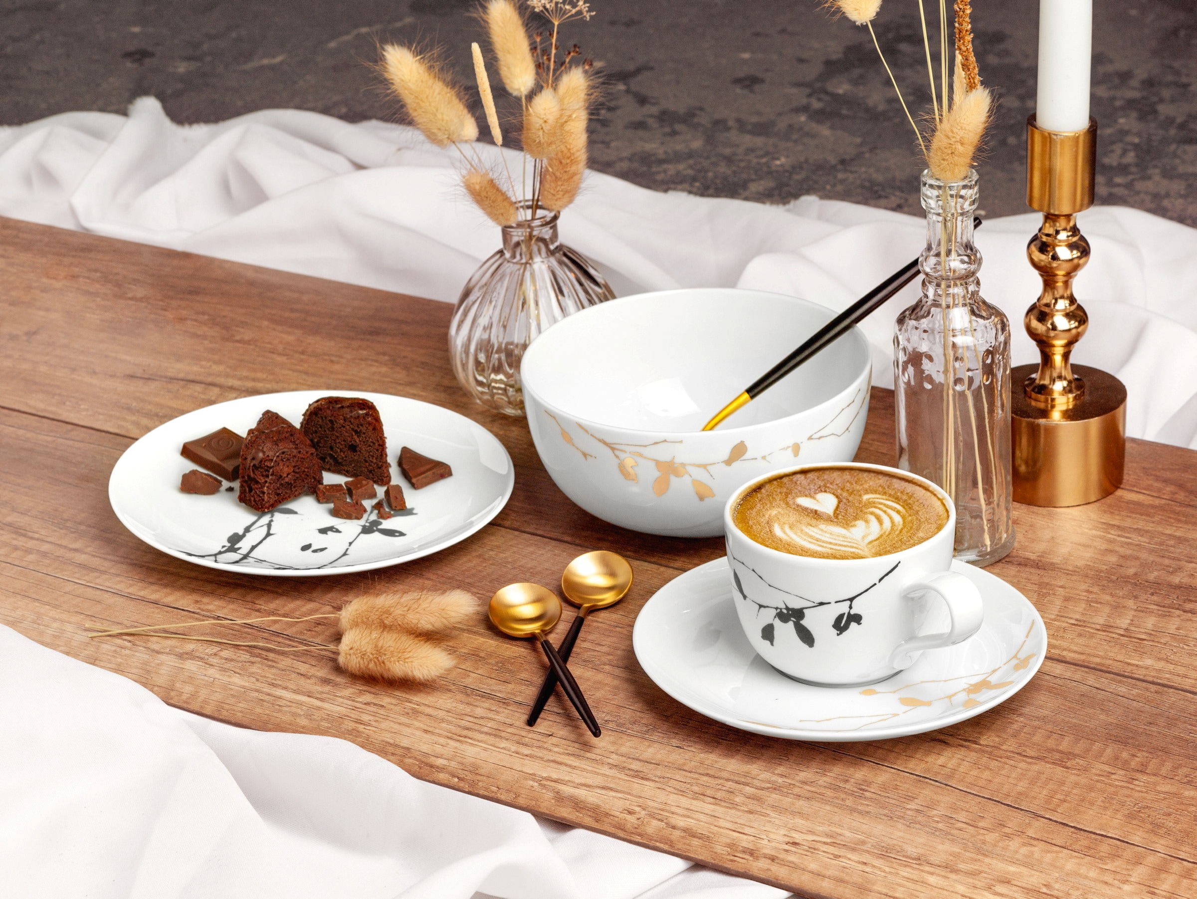 Seltmann Weiden Untertasse »Liberty - Dark Rose Hip«, (1 St.), Espressountertasse 12 cm