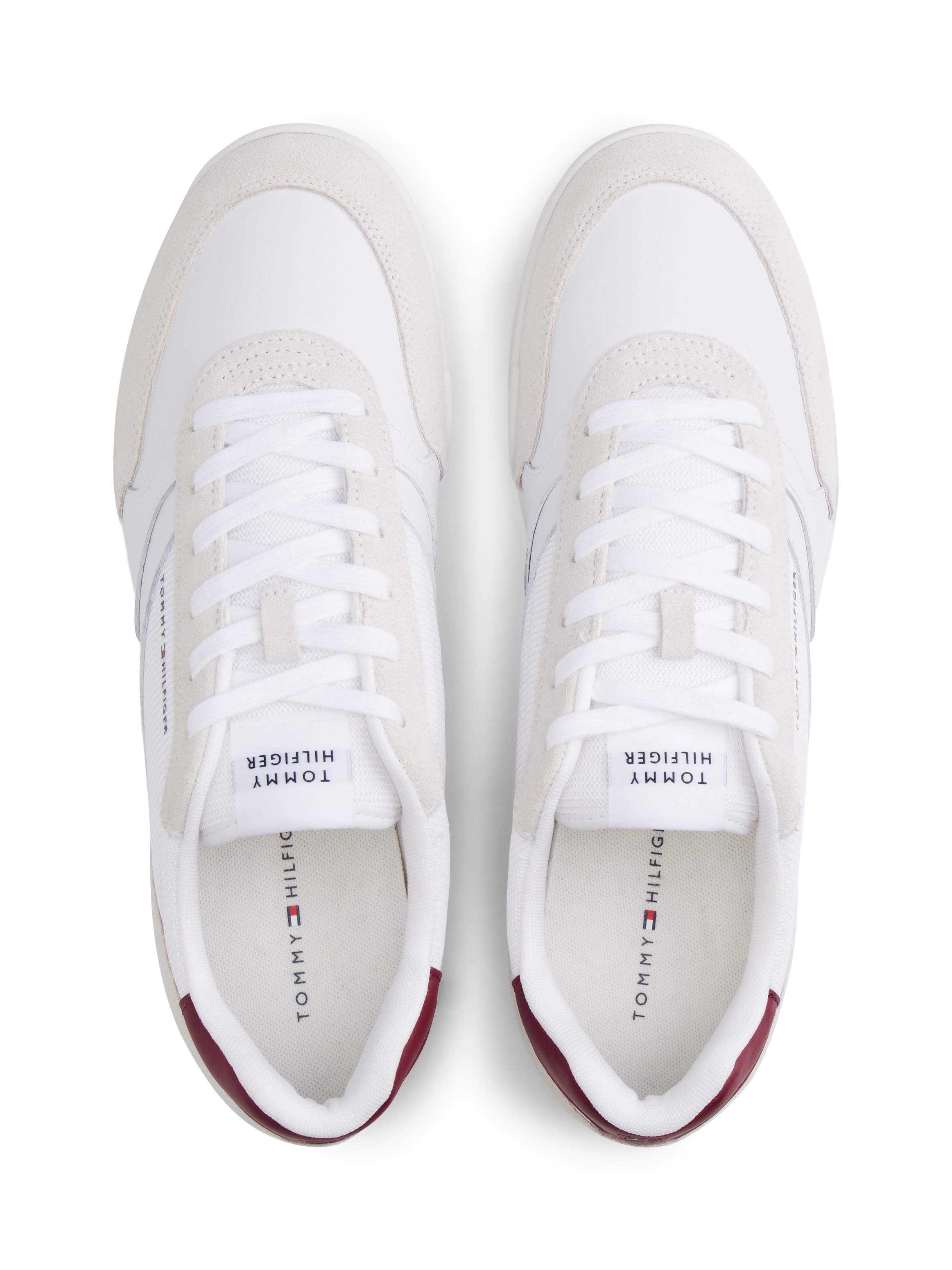 Tommy Hilfiger Sneaker »LOPRO CUP MIX«  , Freizeitschuh, Halbschuh, Schnürschuh, Kontrastbesatz an der Ferse