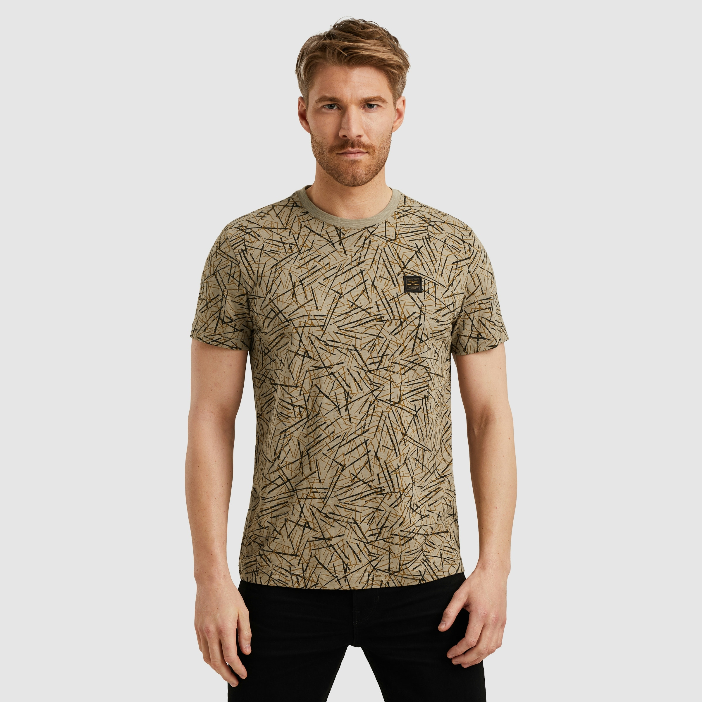 PME LEGEND T-Shirt "Short sleeve r-neck slub jersey aop" günstig online kaufen