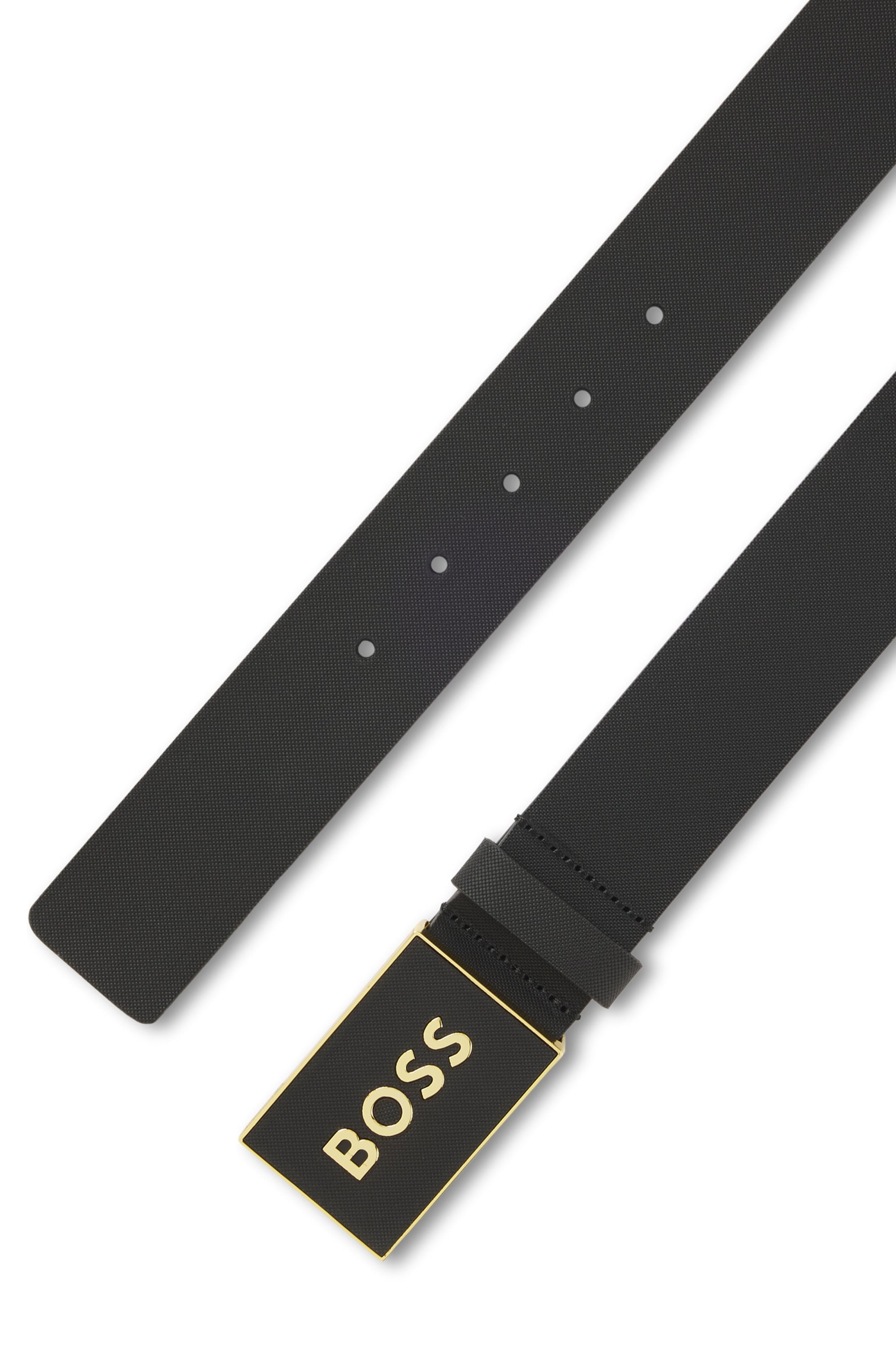 BOSS Ledergürtel »Boss_Icon-S1_Sz40« mit BOSS-Logo-Prägung auf der Koppelschließe