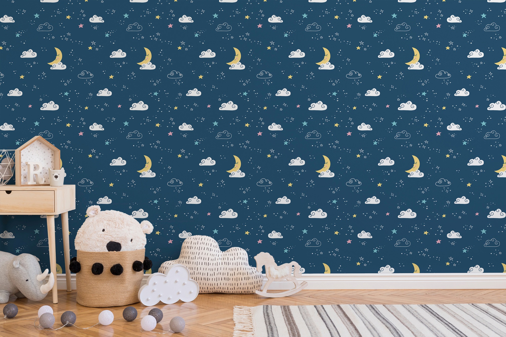 A.S. Création Vliestapete »Little Love«, Motiv-abstrakt-naturalistisch, Kindertapete Tapete Wolken Tapeten Kinderzimmer modern Design Optik