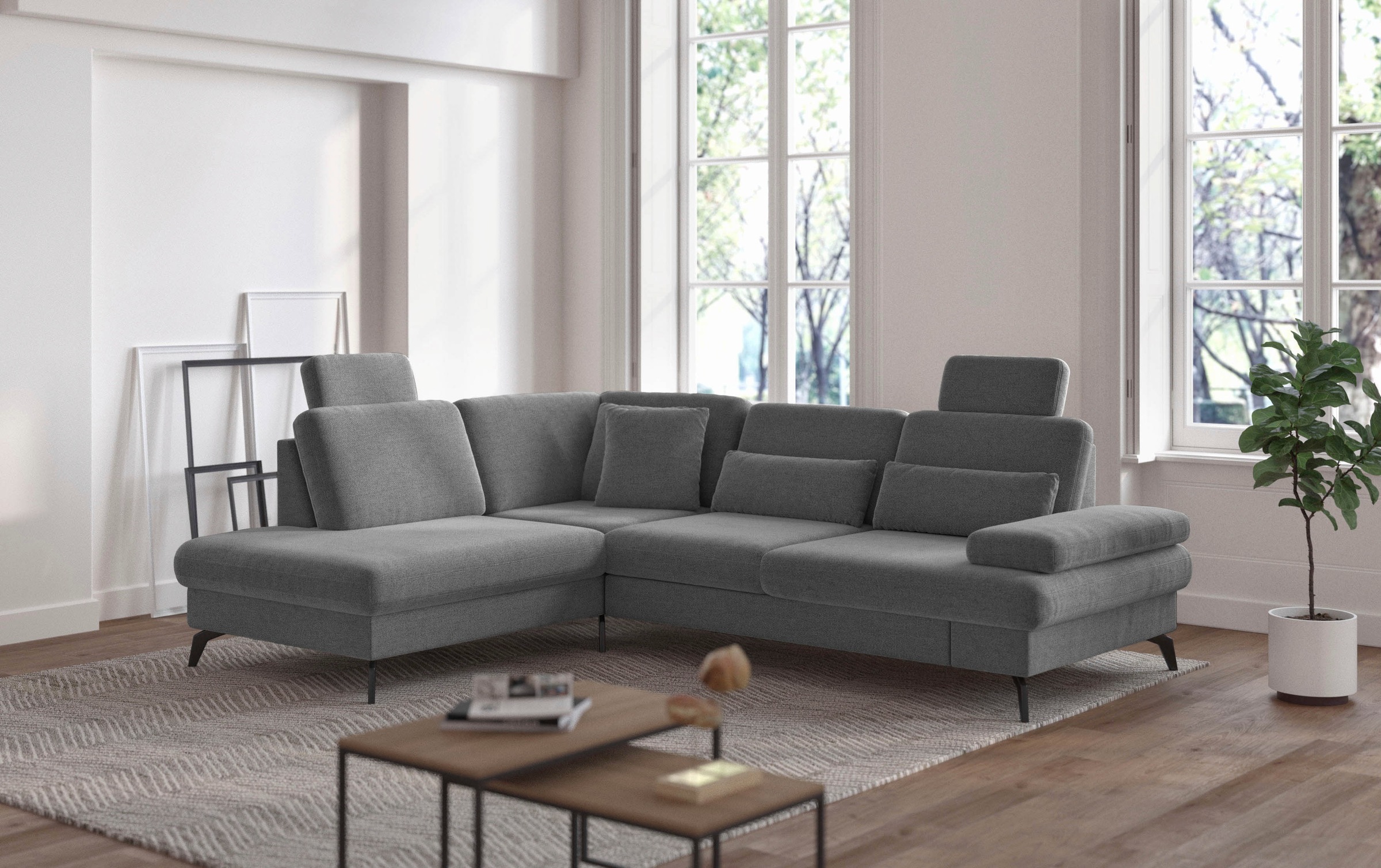 sit&more Ecksofa "Morris L-Form, inkl. Sitztiefenverstellung", wahlweise mi günstig online kaufen