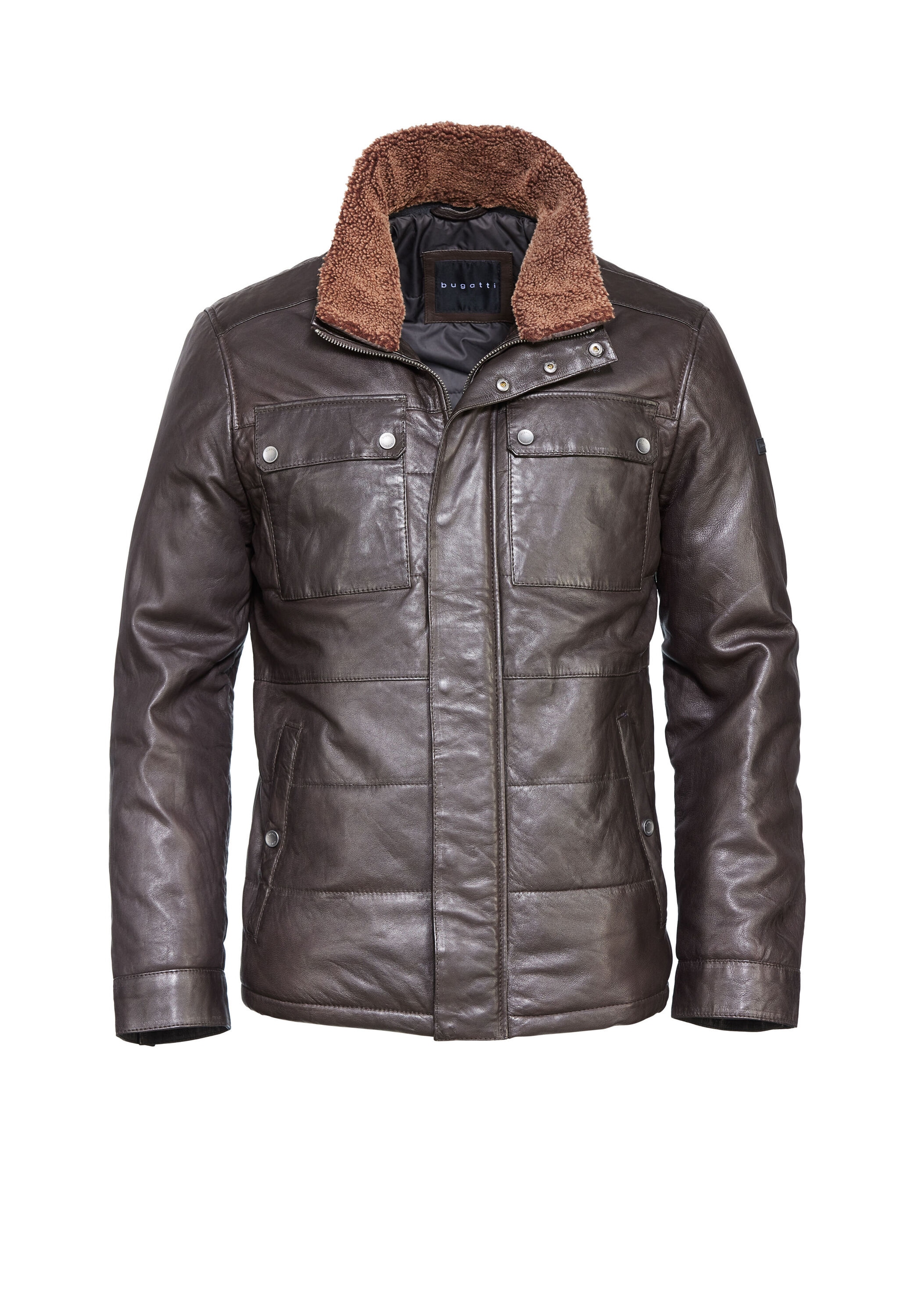 bugatti Blouson "BUMARCELLO" ohne Kapuze mit weichem Stehkragen