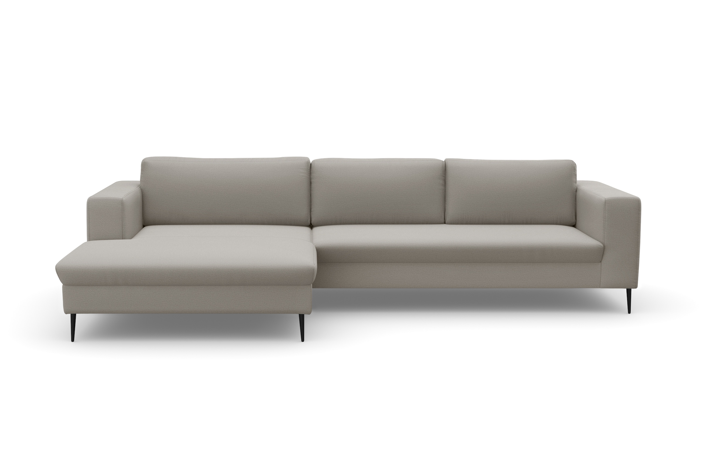 DOMO collection Ecksofa »Modica, zeitlos und elegant, L-Form«, moderne Optik mit extrabreiter Recamiere, auch in Cord