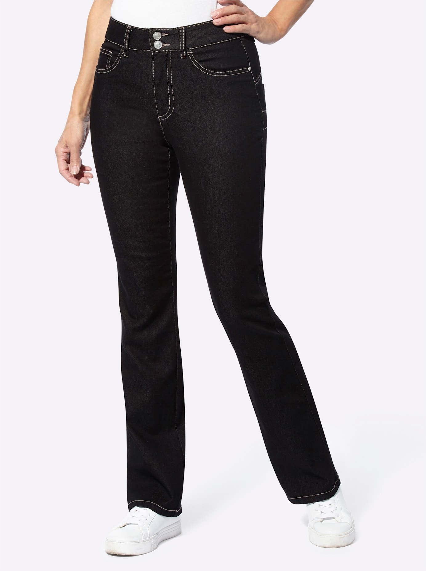 Bootcut-Jeans, (1 tlg.)