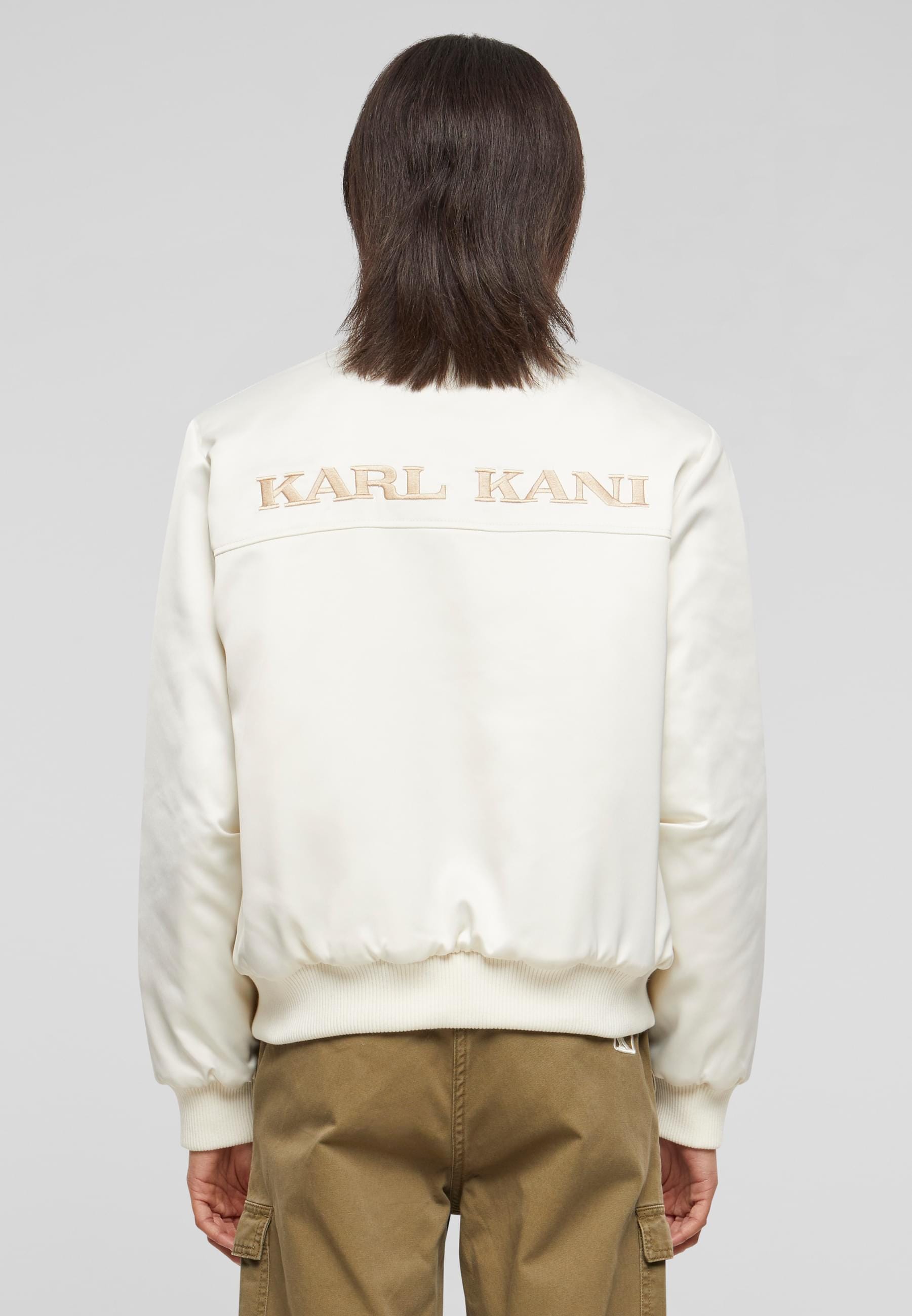 Karl Kani Bomberjacke »Karl Kani Damen KW241-014-2 Karl Kani Og Satin Bomber Jacket«, (1 St.), ohne Kapuze