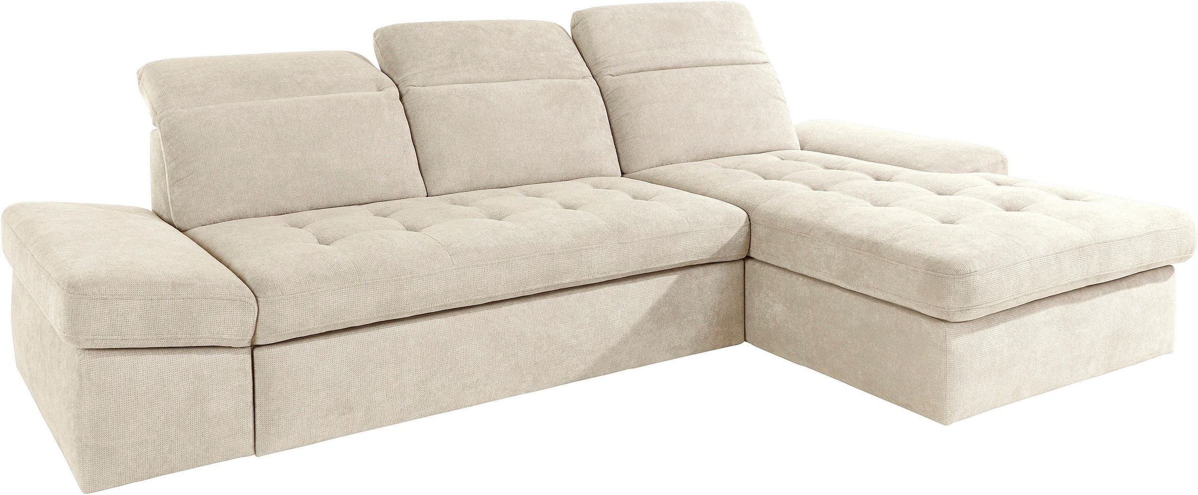 sit&more Ecksofa »Stardust L-Form«, wahlweise mit Bettfunktion und Bettkasten