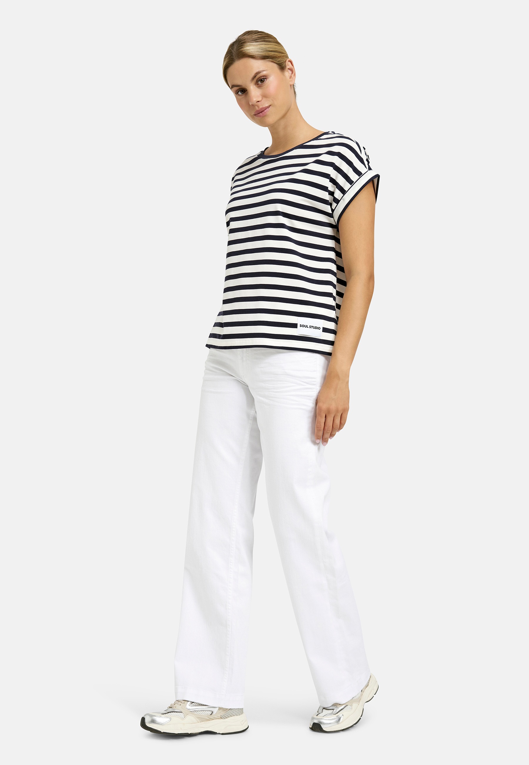 Thumbnail - Smith & Soul Rundhalsshirt mit überschnittenen Schultern