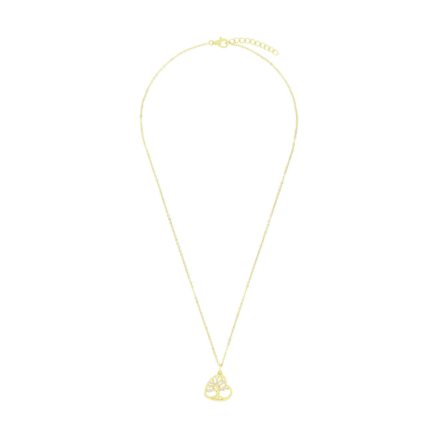 Amor Kette mit Anhänger »Lebensbaum« mit Zrikonia (synth.)