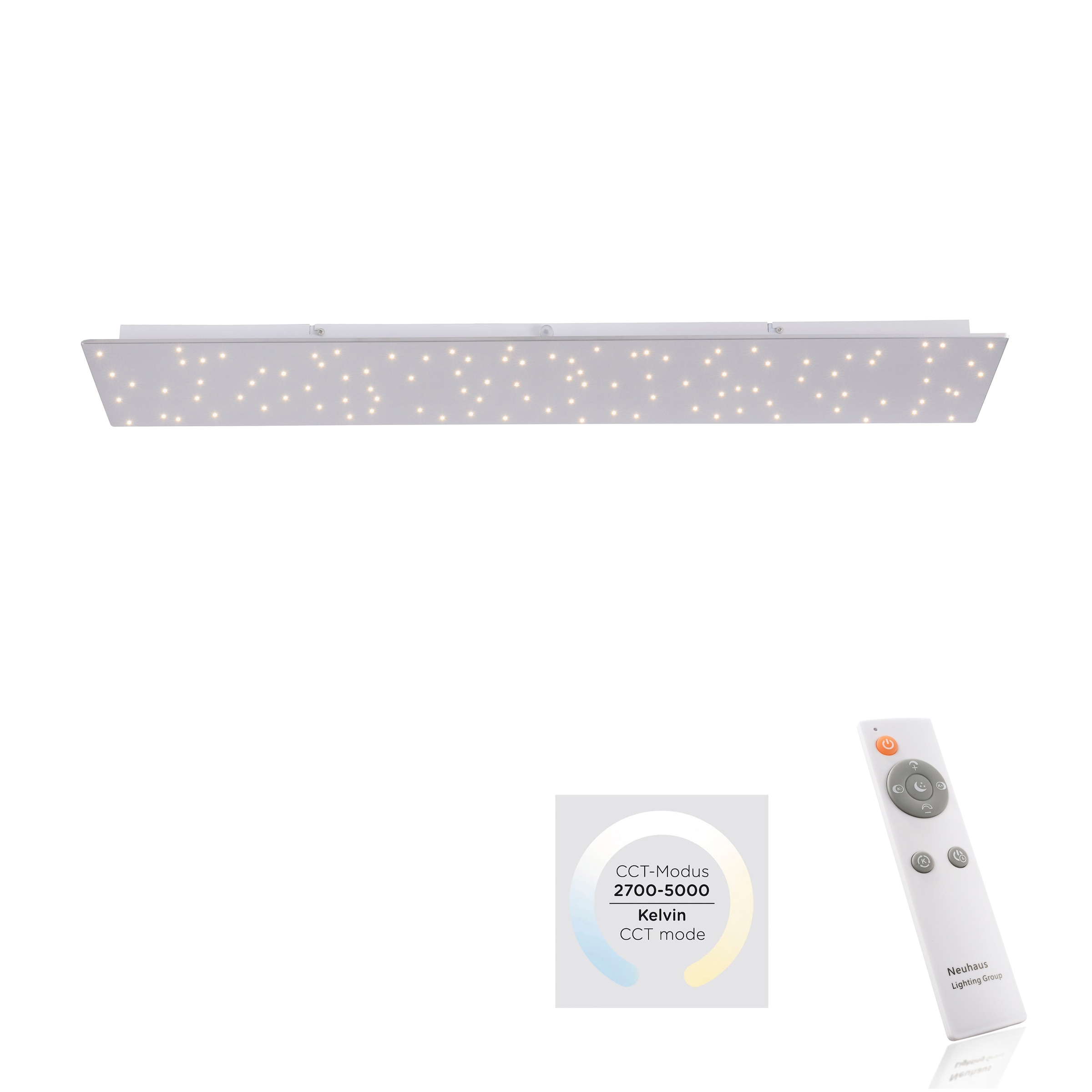 1 Leuchten LED Fernbedienung | Schalter Deckenleuchte Black - CCT BAUR flammig-flammig, »SPARKLE«, über Direkt Friday und