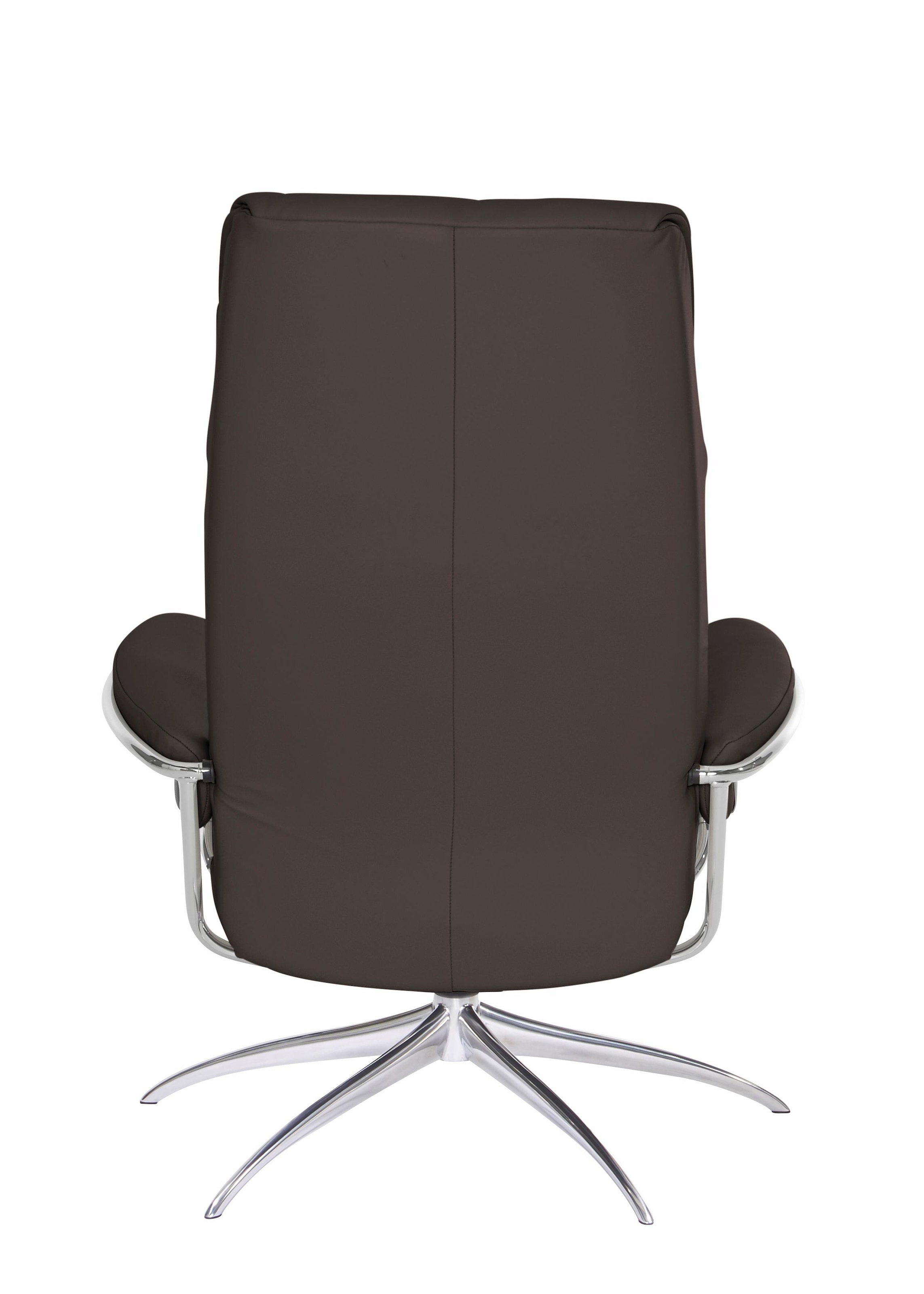 Stressless® Relaxsessel »London«, (Set, Relaxsessel mit Hocker), mit Hocker, High Back, mit Star Base, Gestell Chrom