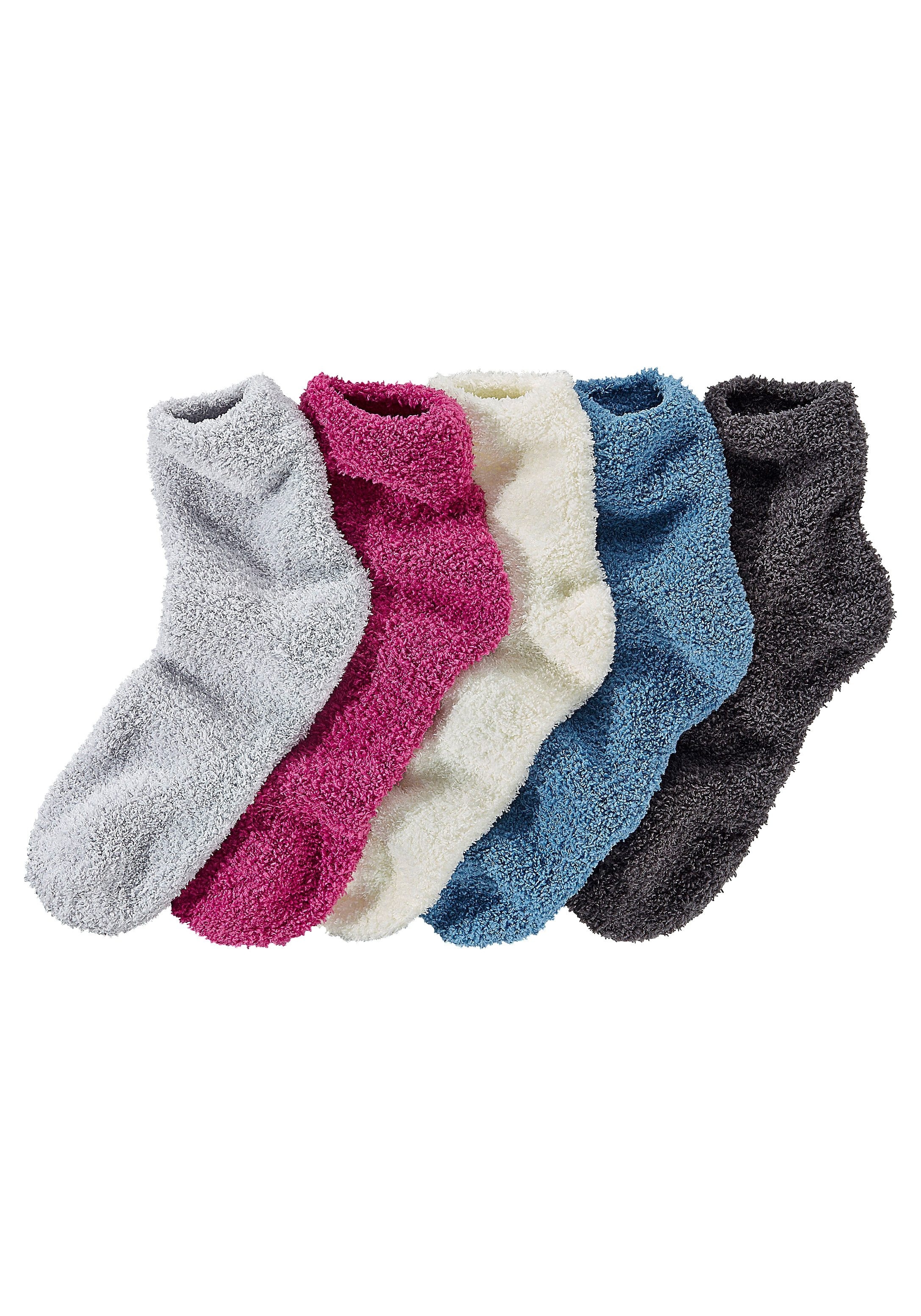 Lavana Kuschelsocken, (Packung, 5 Paar), ideal als Bettsocken günstig online kaufen