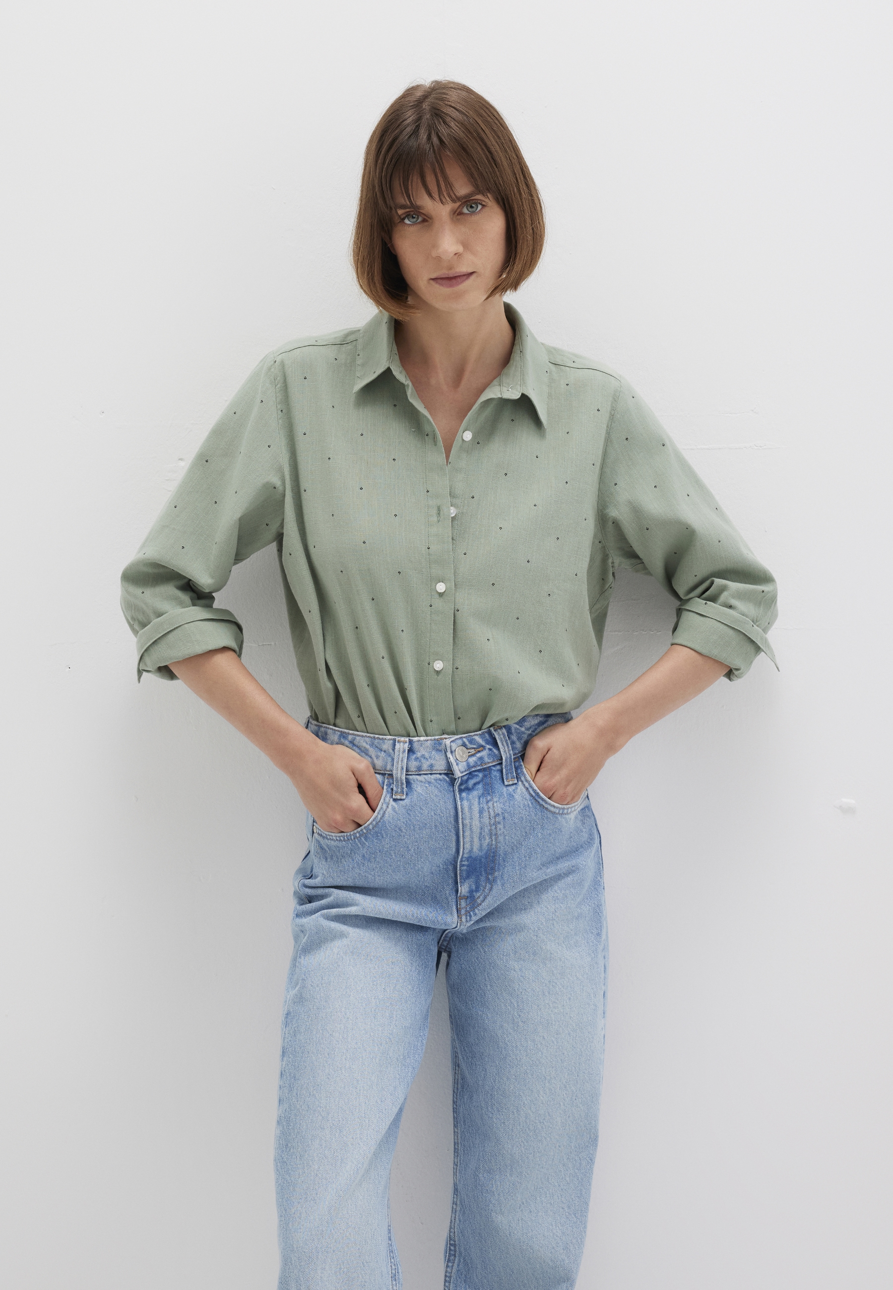 Mavi Langarmbluse "LONG SLEEVE SHIRT", Print Bluse günstig online kaufen
