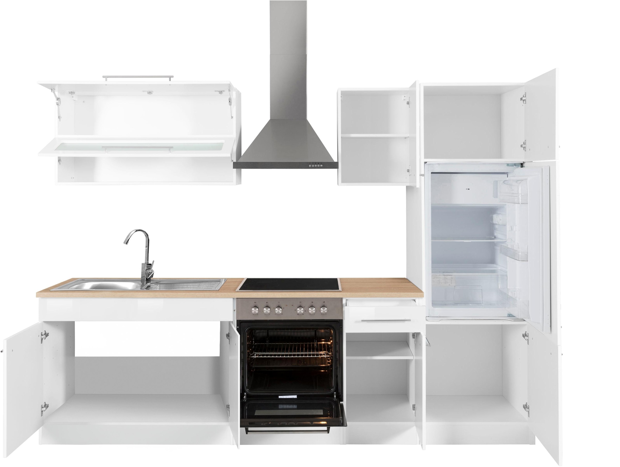 KOCHSTATION Küchenzeile »KS-Eton«, mit E-Geräten, Breite 270 cm