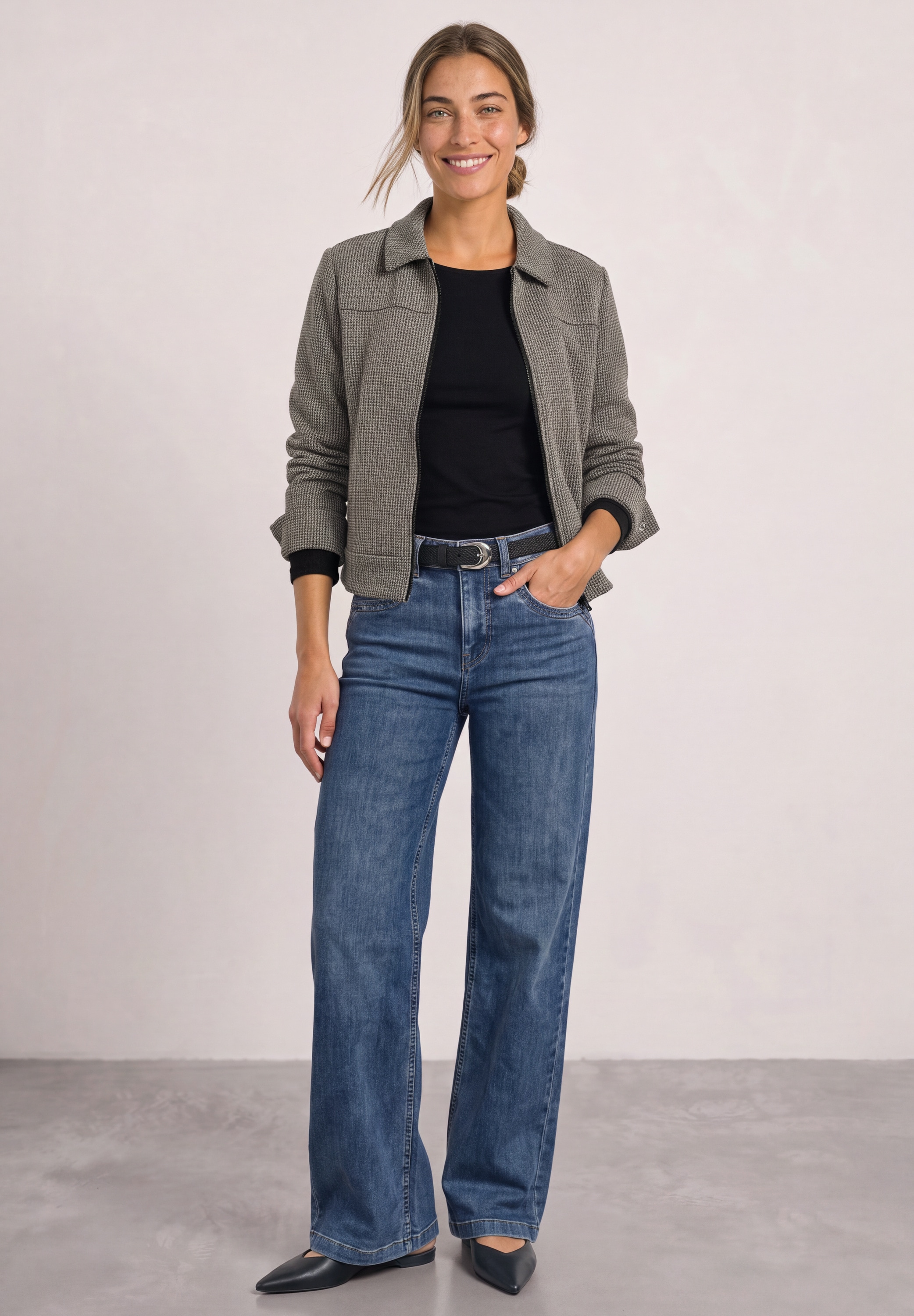 STREET ONE Blouson ohne Kapuze im soften Baumwoll-Mix