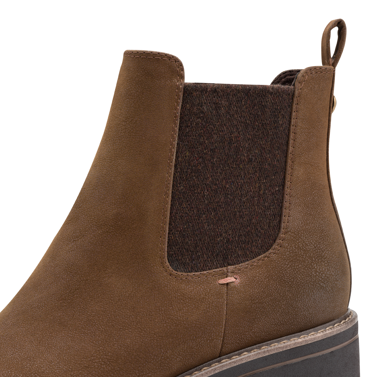 MARCO TOZZI Chelseaboots, Blockabsatz, Stiefelette in veganer Verarbeitung