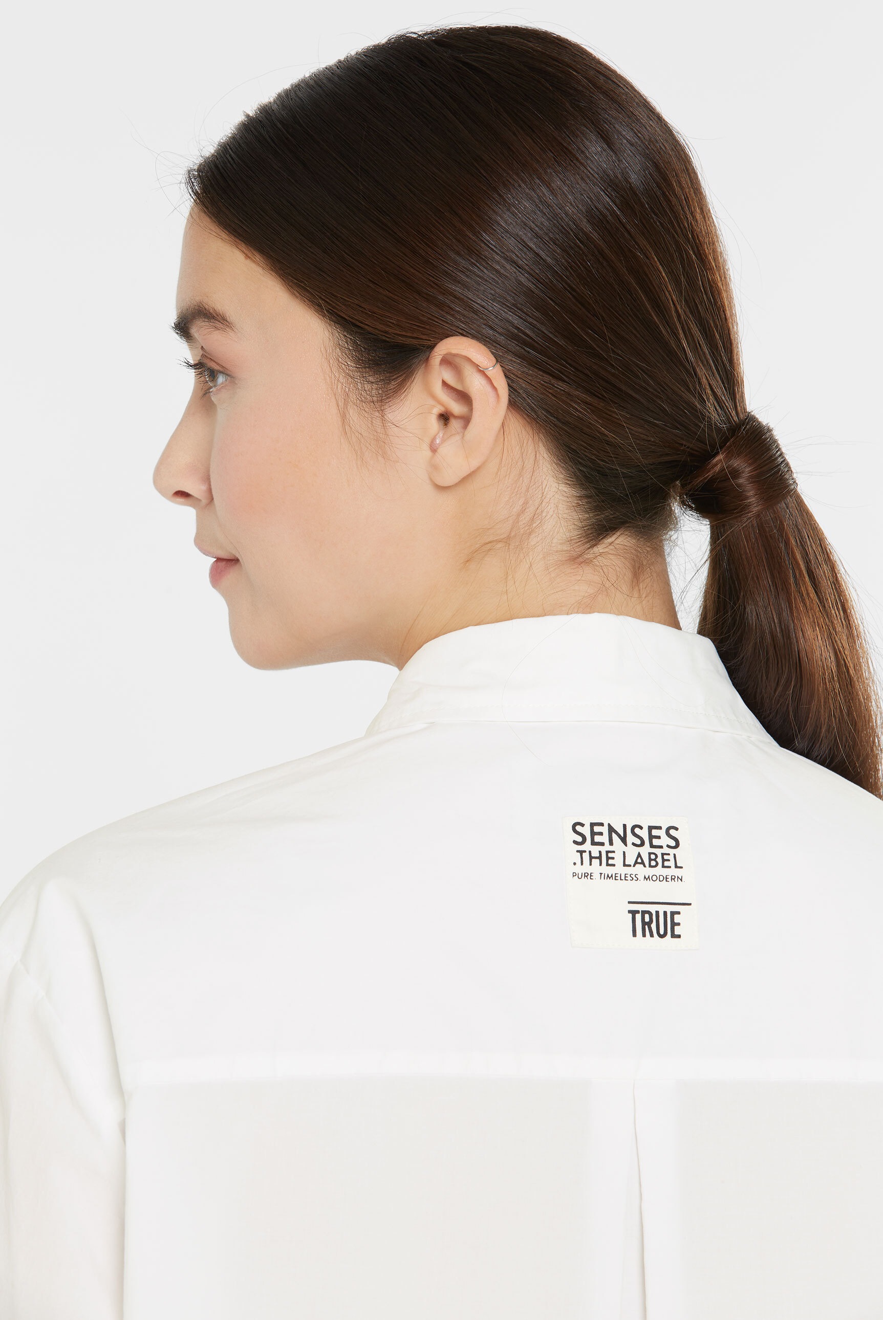SENSES.THE LABEL Langarmbluse, mit Brusttasche