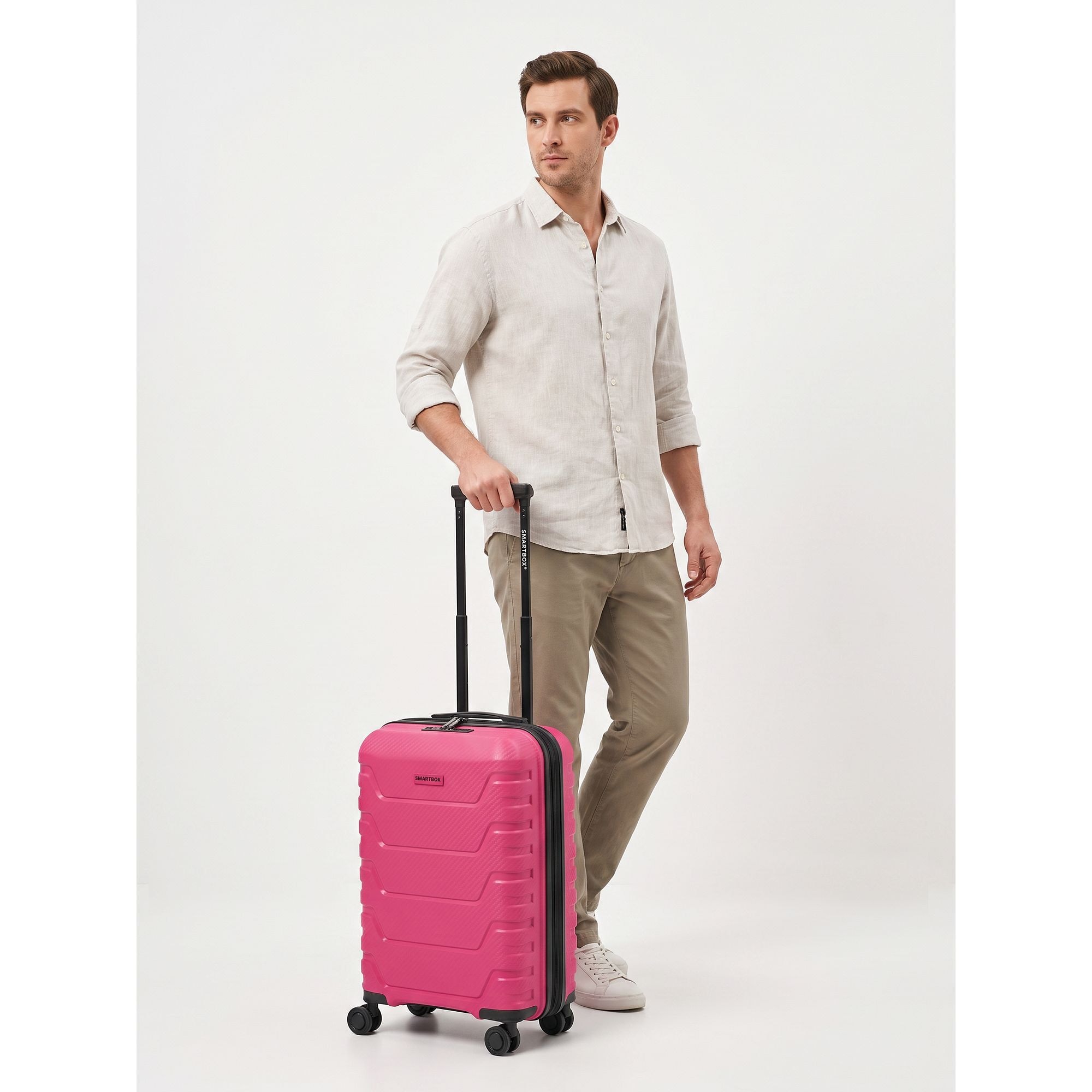 Smartbox Trolley »Edition 01 4 Rollen Kabinentrolley 55 cm mit Dehnfalte« 42 l
