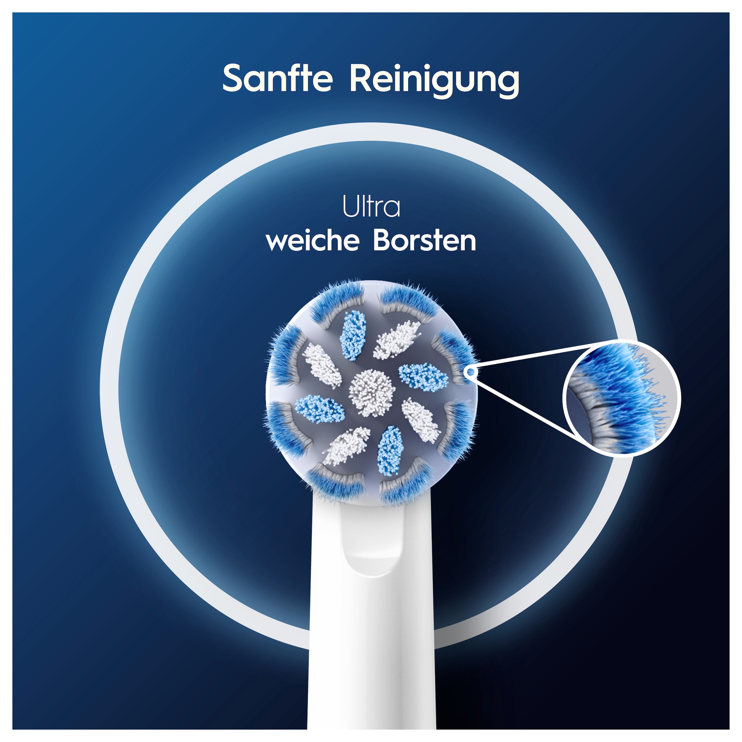 Oral-B Aufsteckbürsten »Pro Sensitive Clean« Sanfte Zahnreinigung, innovative X-förmige Borsten