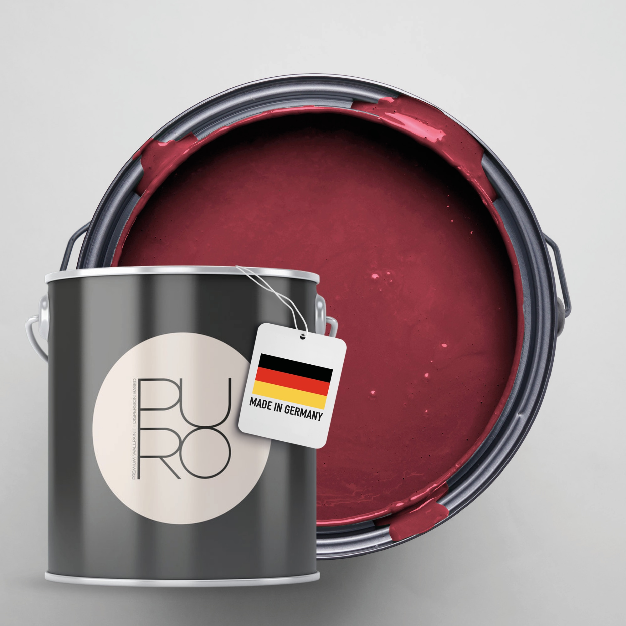 A.S. Création Wandfarbe "Premium Innenwandfarbe PURO Tuchmatt varied red" ideal für Wohnzimmer, Schlafzimmer, Flur und Küche, Farbwelt Rot