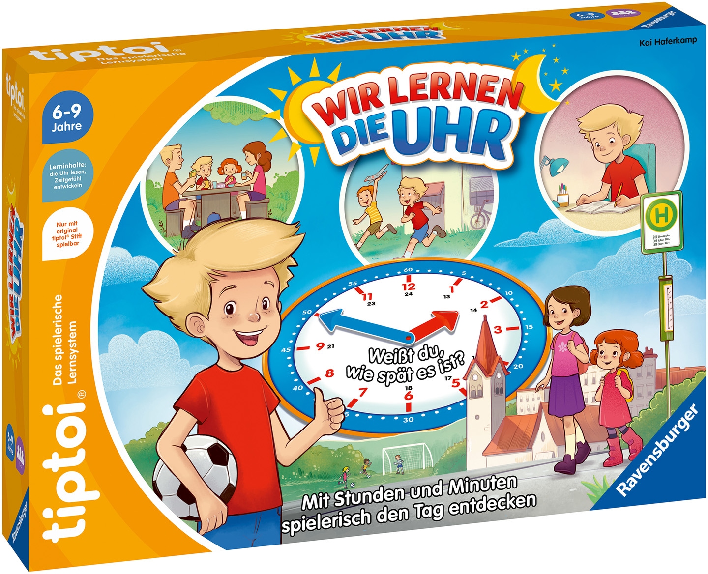 Ravensburger Spiel »tiptoi® Wir lernen die Uhr«, Made in Europe, FSC® - schützt Wald - weltweit