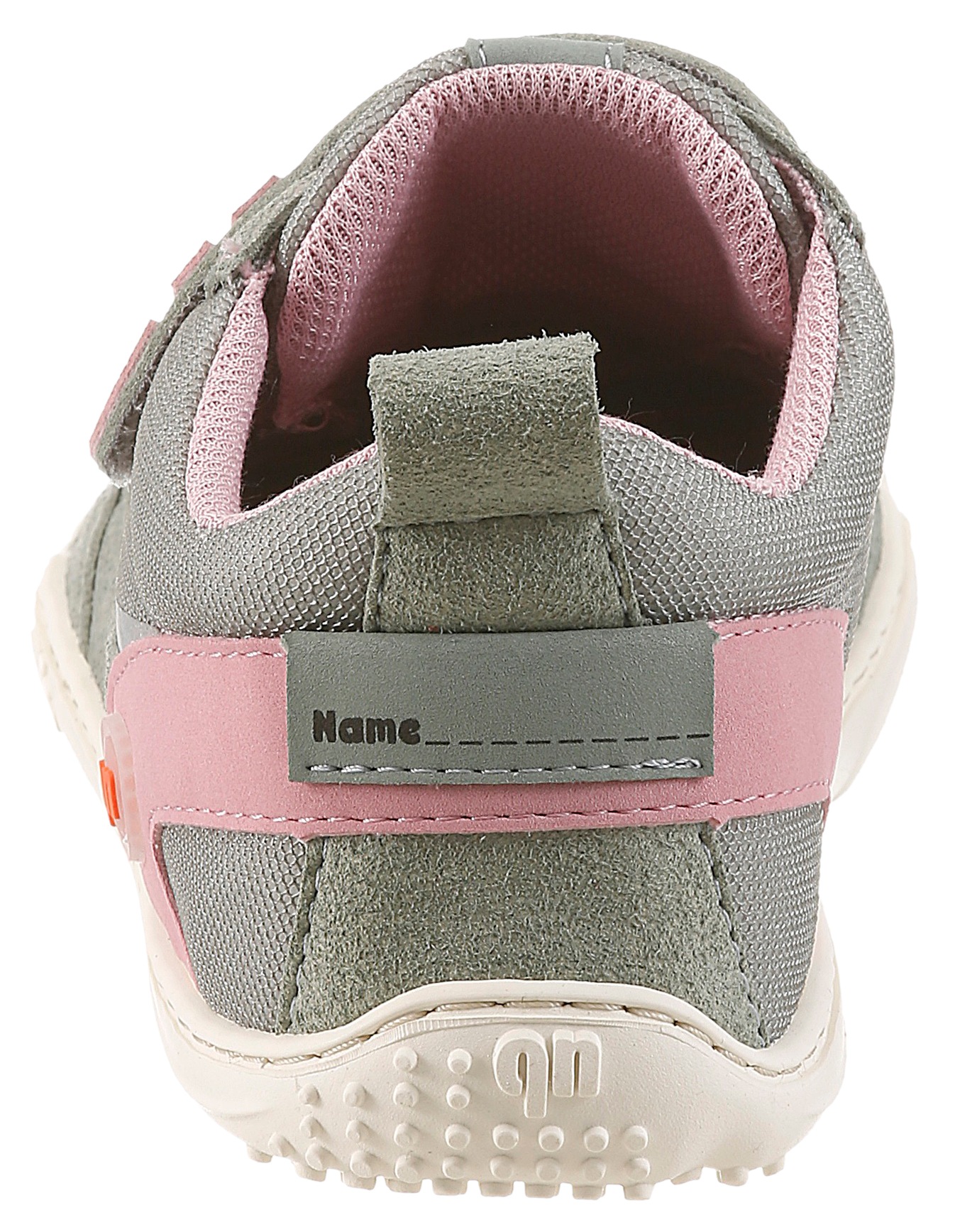 Barfußschuh QNUFFS "Erle", Jungen, Gr. 30, river, rosa, Lederimitat, Textil, kontrastfarbene Details, Schuhe Barfußschuh, Klettschuh, Halbschuh, Sneaker mit Kontrastbesätzen 2