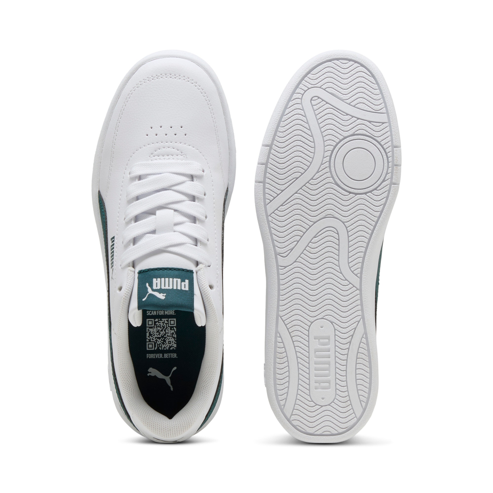 PUMA Sneaker »COURT CLASSIC CLEAN JR«  mit Gummilaufsohle, mit leichtem Profil, Obermaterial aus Synthetik