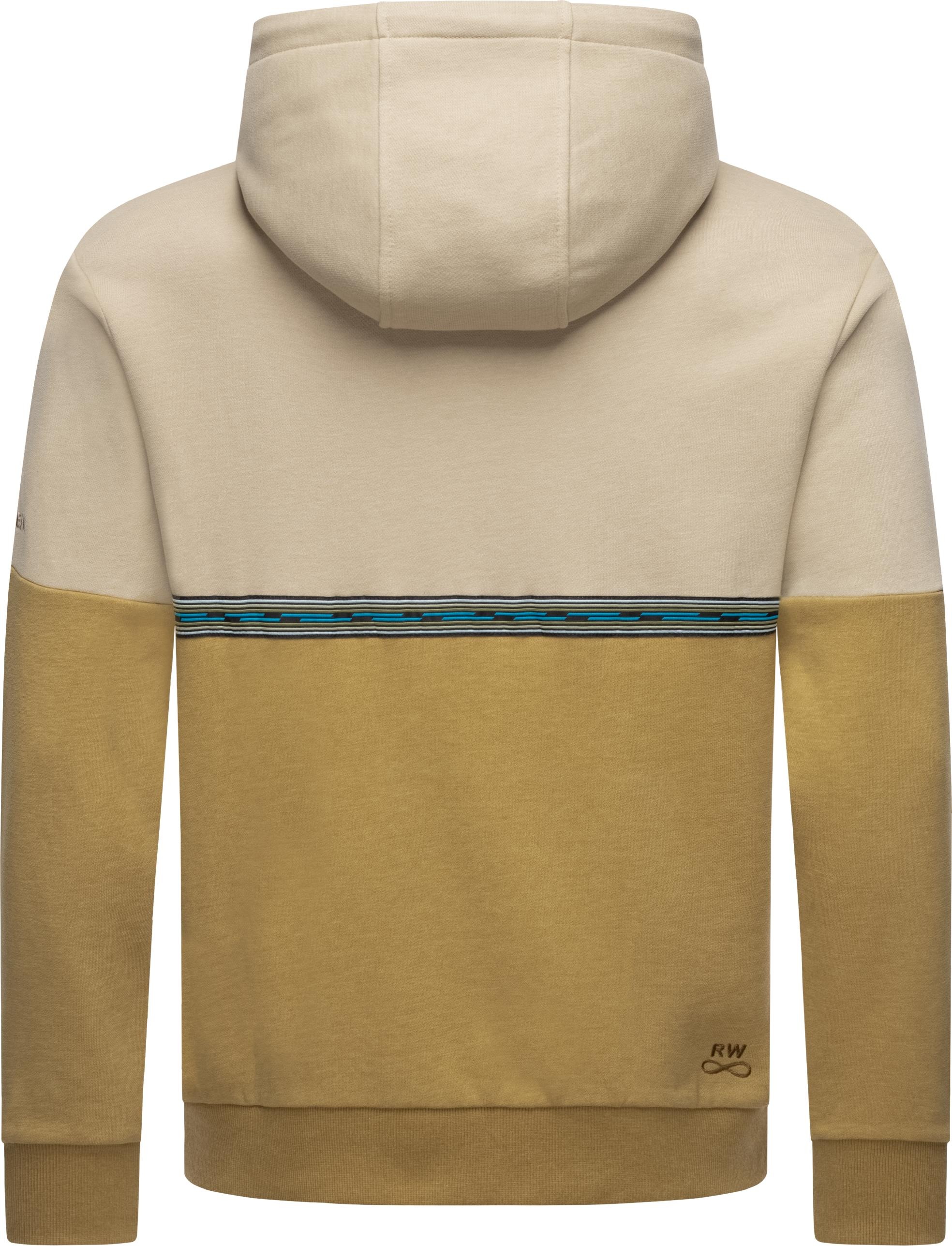 Ragwear Hoodie »Blocky Hoody«, Sportlicher Herren Kapuzenpullover mit Blockstreifen