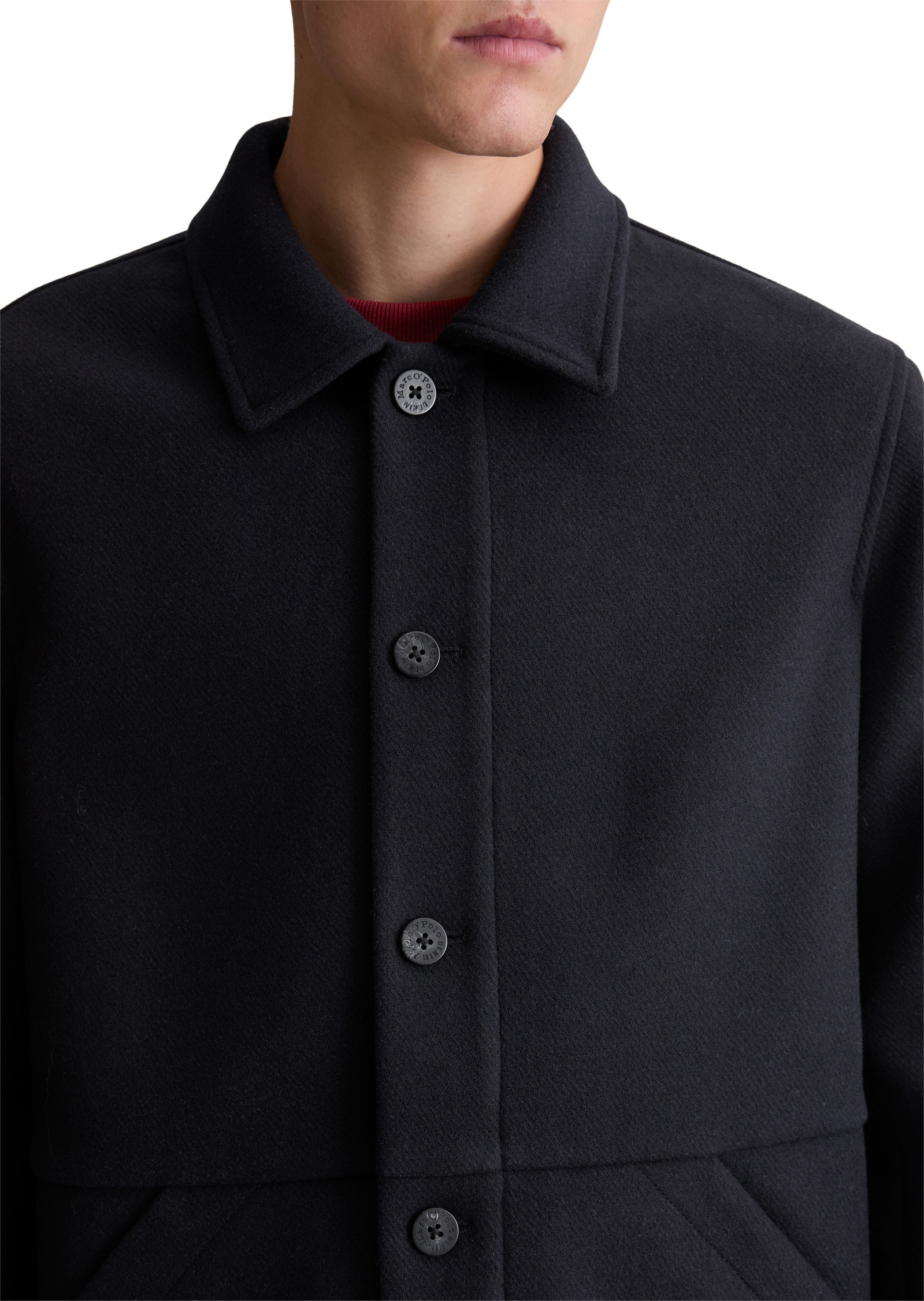 Marc O'Polo DENIM Outdoorjacke »in robuster Twill-Qualität«, ohne Kapuze