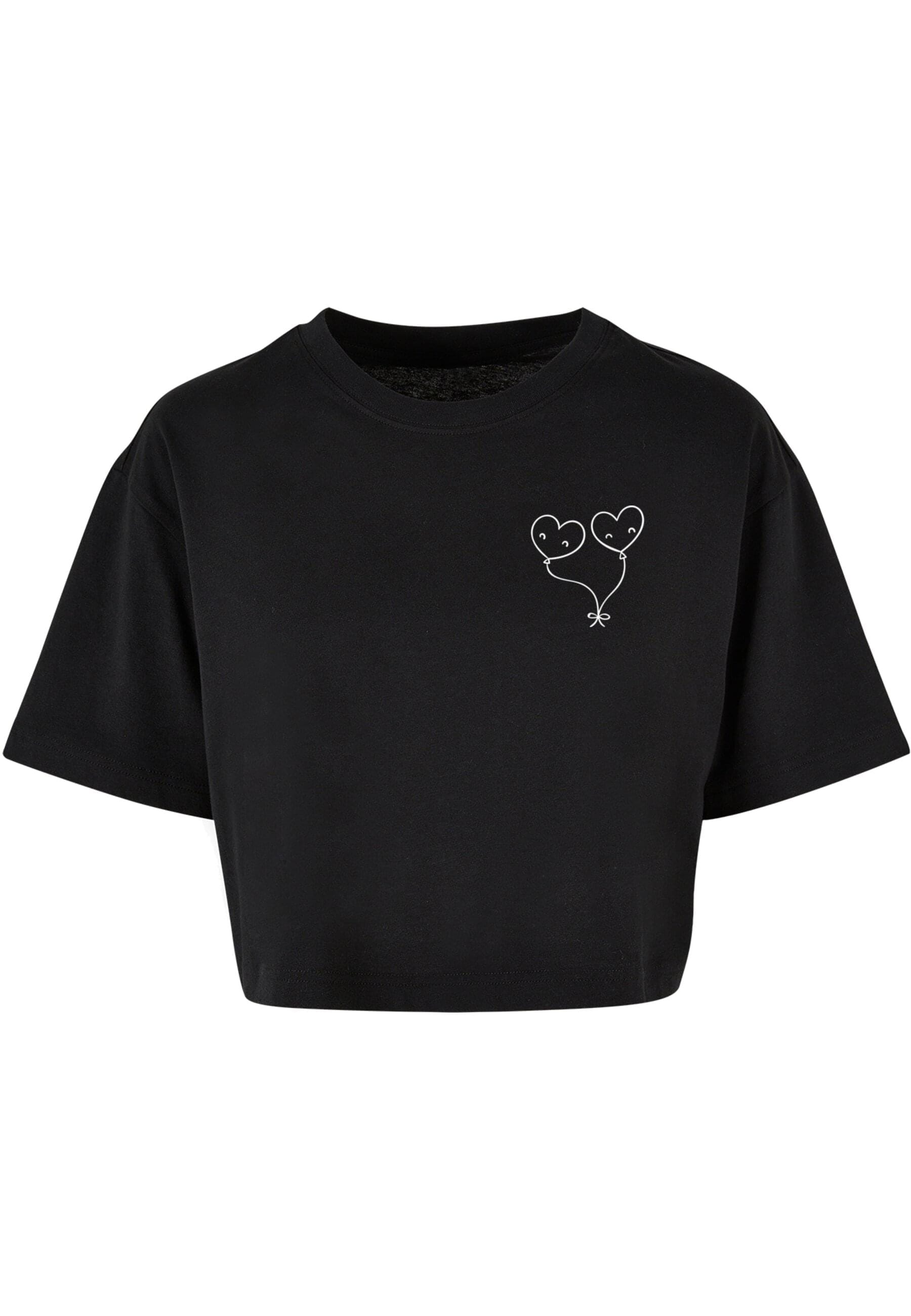 Merchcode T-Shirt "Merchcode Ladies Hugs & Love - Love Ballon Short Oversiz günstig online kaufen