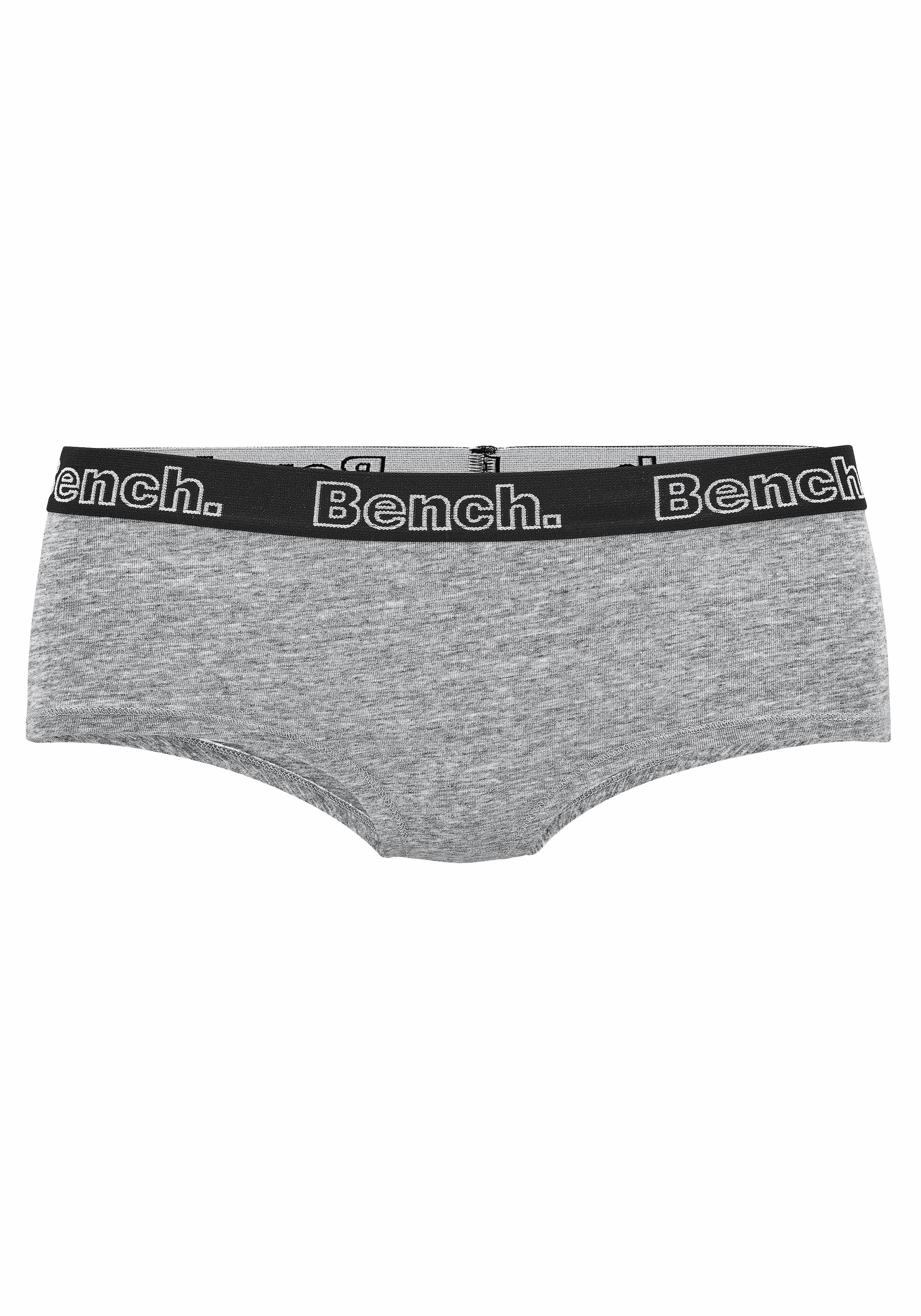 Panty, (Packung, mit Bench. 3 St.), Webbund Logo online BAUR | kaufen schwarzem