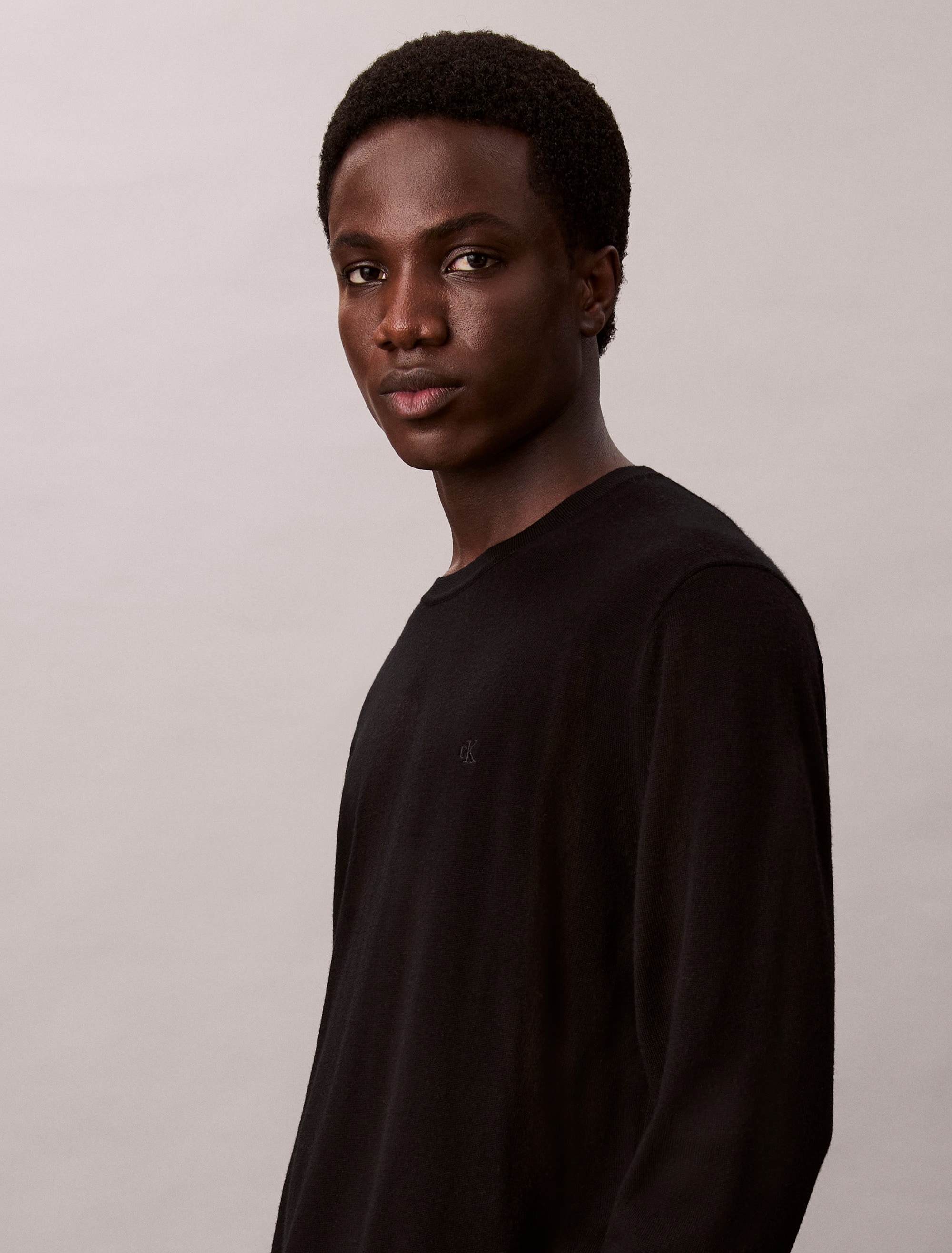 Calvin Klein Strickpullover »LS 100% MERINO CREW 14GG« Mit Rundhalsausschnitt, regular fit