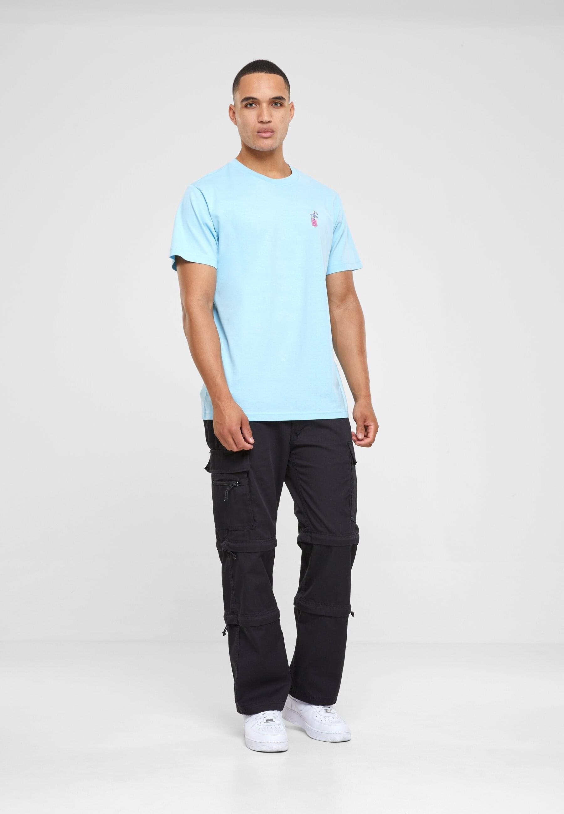MisterTee T-Shirt »MisterTee Herren Good Vibes Drink Tee EMB«, (1 tlg.)