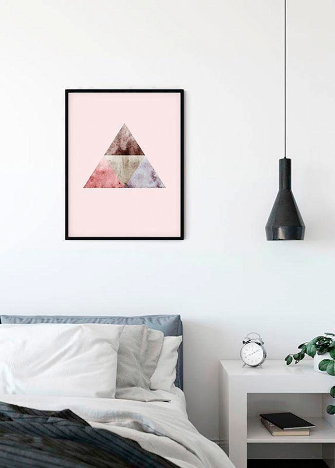 Komar Poster "Triangles Top Red", Formen-Kunst, (1 St.), Kinderzimmer, Schlafzimmer, Wohnzimmer