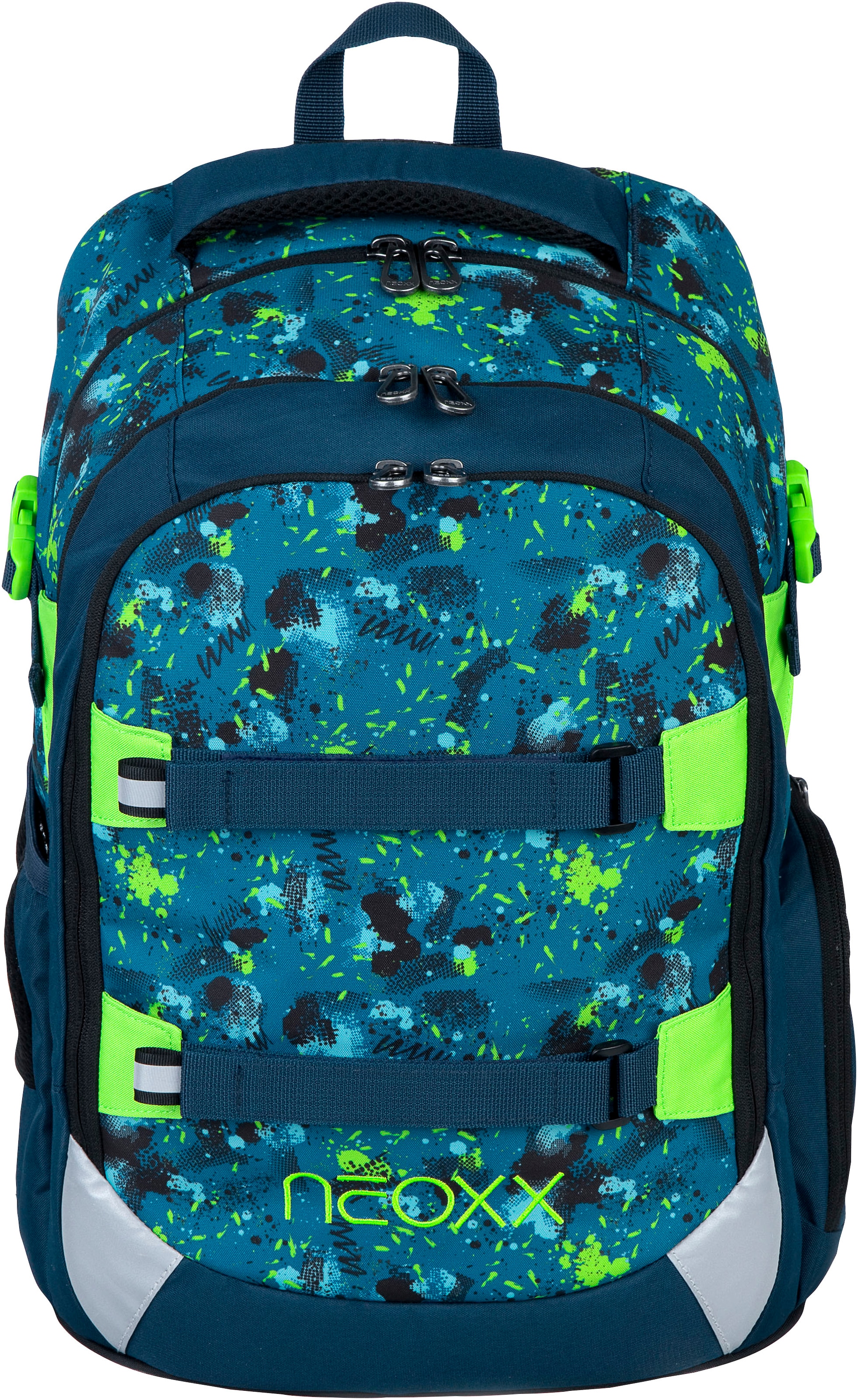 NEOXX Kinder Schulrucksack "Active Pro", blau, Polyester, Rucksäcke