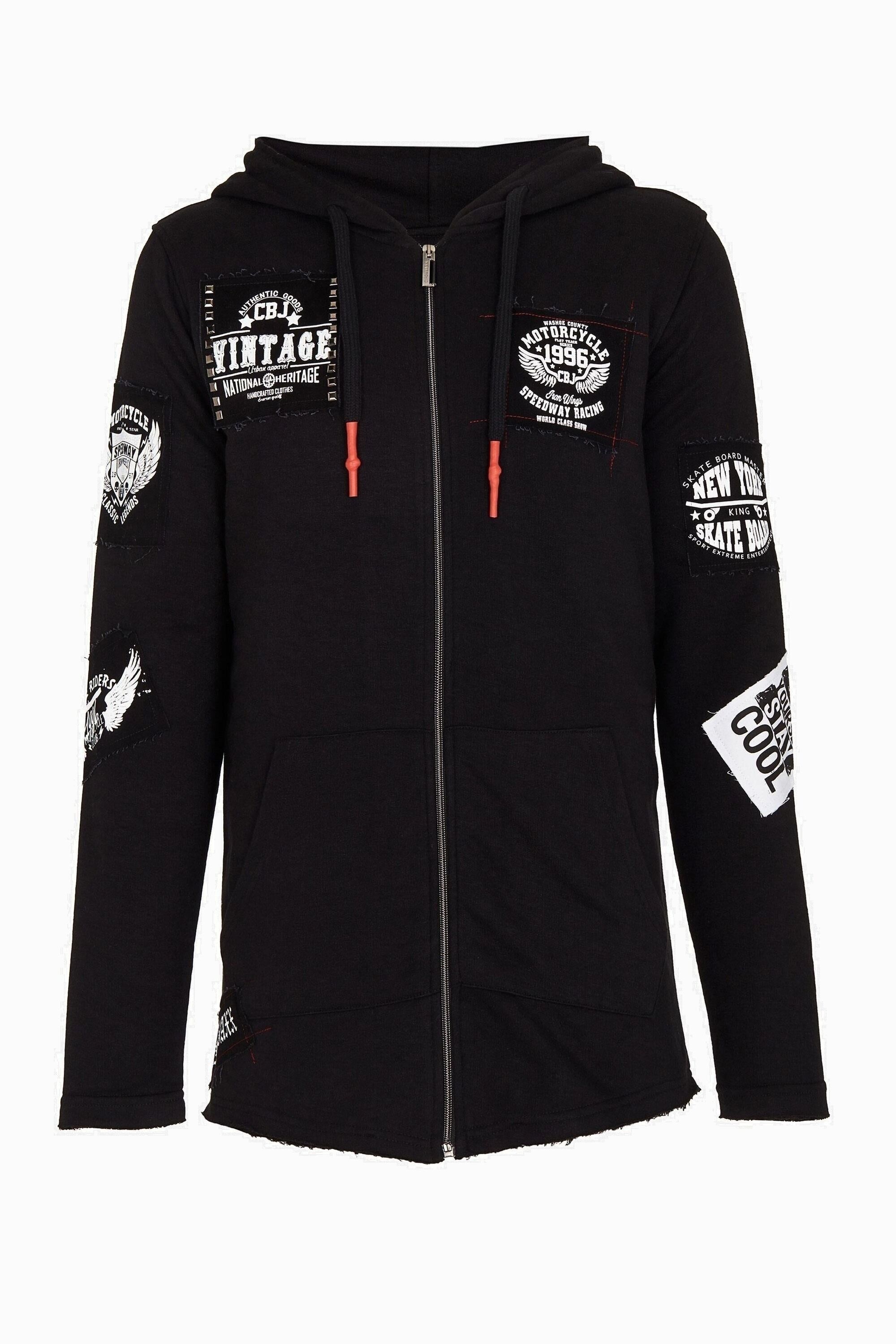 Cipo & Baxx Sweatjacke "Sweatjacke" 1 Stk. tlg. mit coolen Stickereien, CL- günstig online kaufen