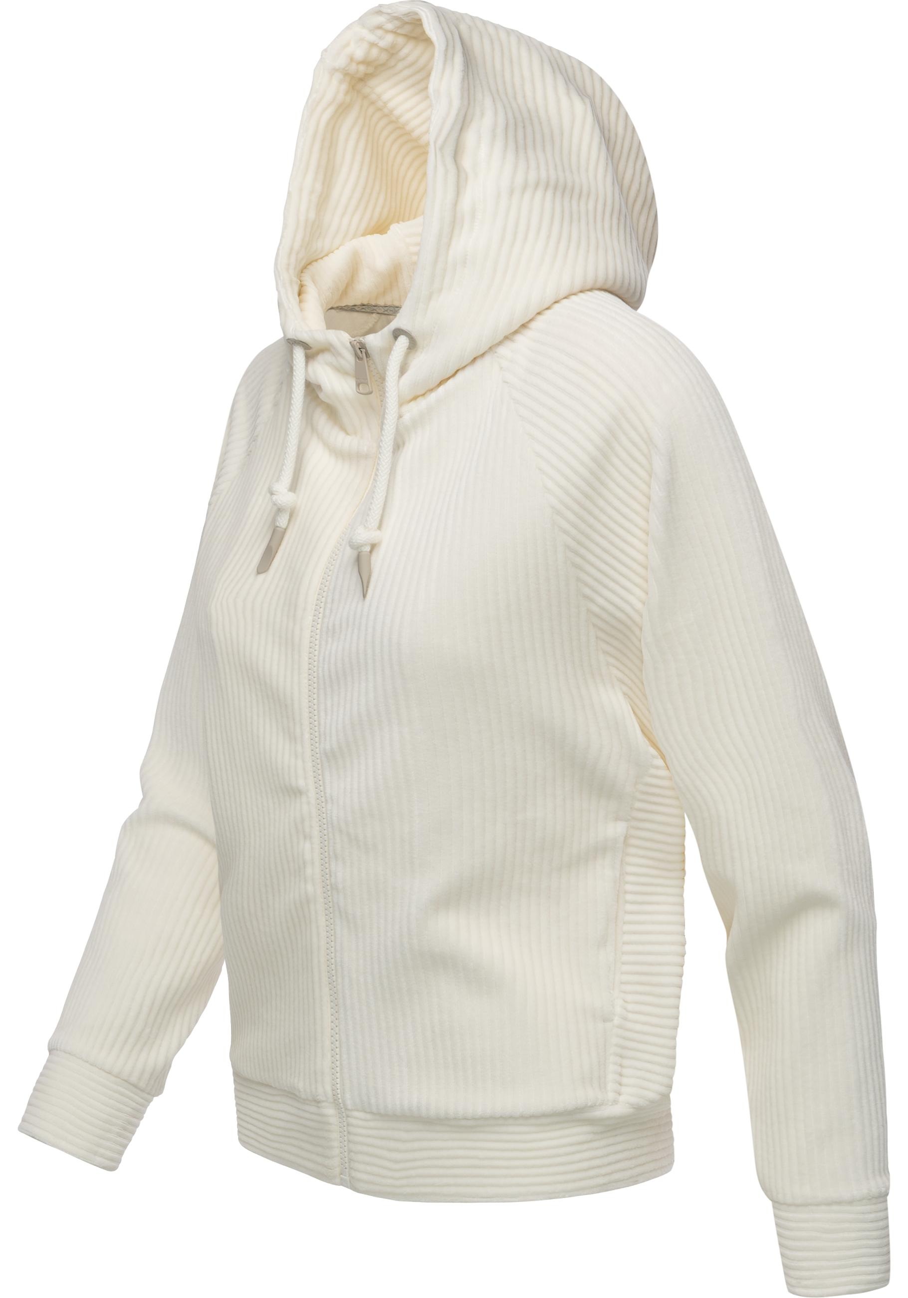 Ragwear Sweatjacke "Corduly Cordy" Freizeitjacke Zip-Hoodie aus weichem Kor günstig online kaufen