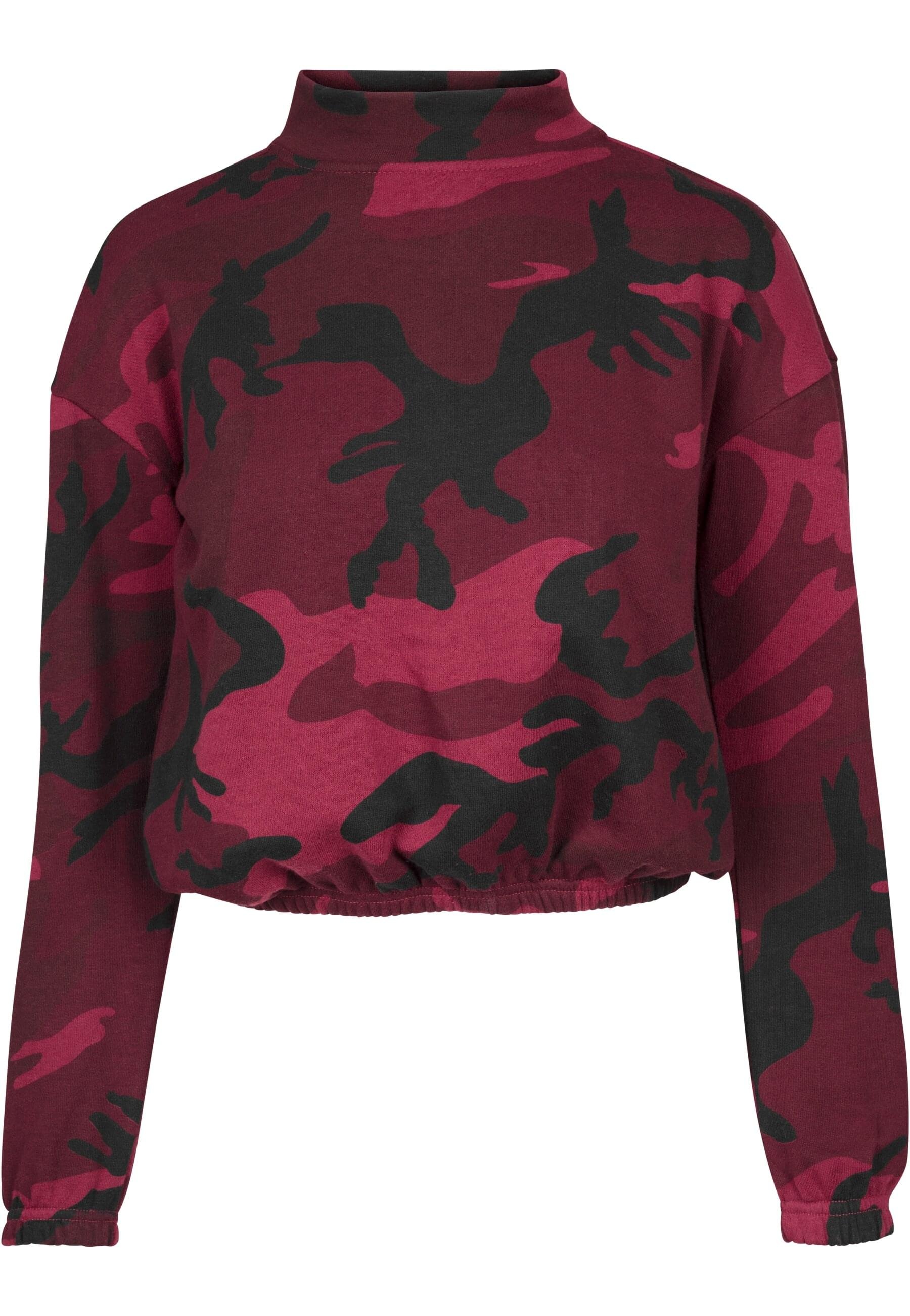 URBAN CLASSICS Sweatshirt »Urban Classics Damen Ladies Camo Turtleneck Crew«, (1 tlg.)