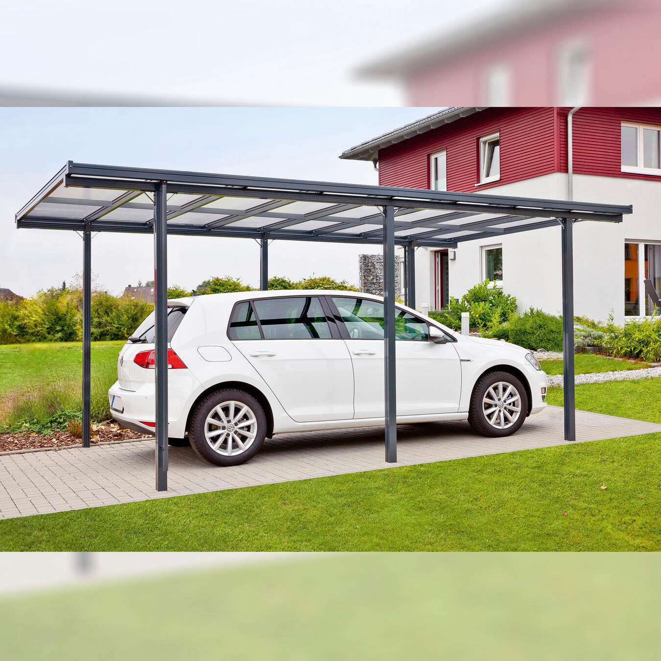 Beckmann Einzelcarport »CPTG«, Aluminium, 270 cm, Anthrazit bestellen | BAUR