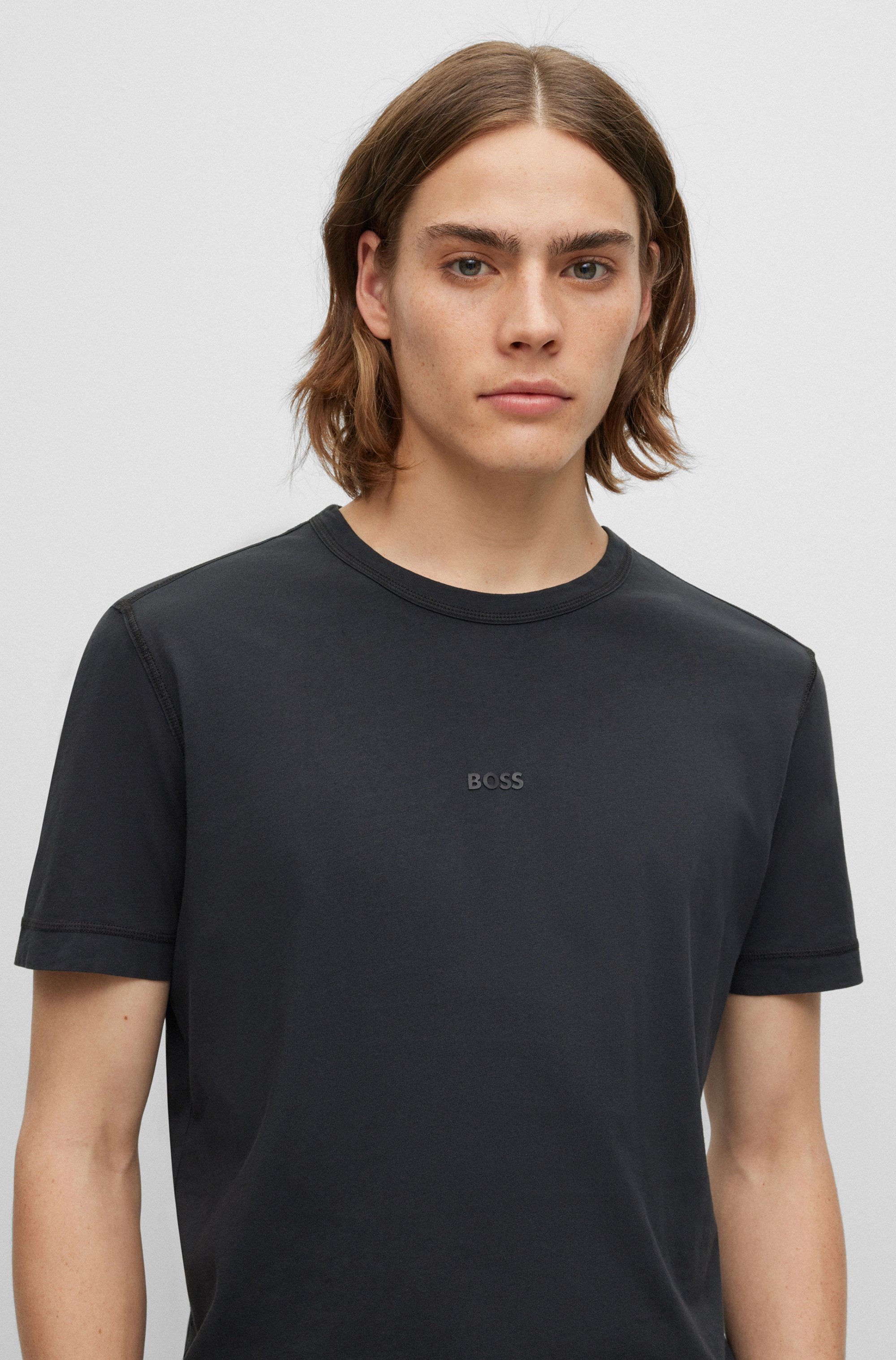 Thumbnail - BOSS ORANGE T-Shirt "Tokks" mit BOSS ORANGE Markenlabel