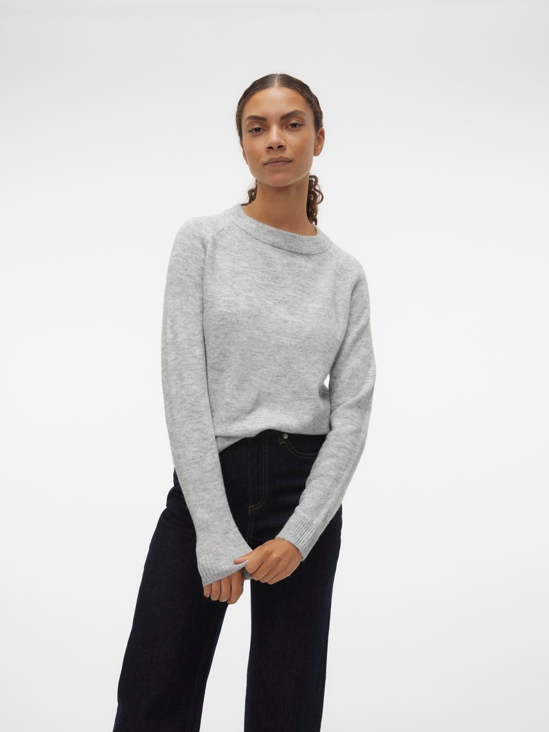 Vero Moda Rundhalspullover "VMFILUCA LS O-NECK PULLOVER GA NOOS" günstig online kaufen