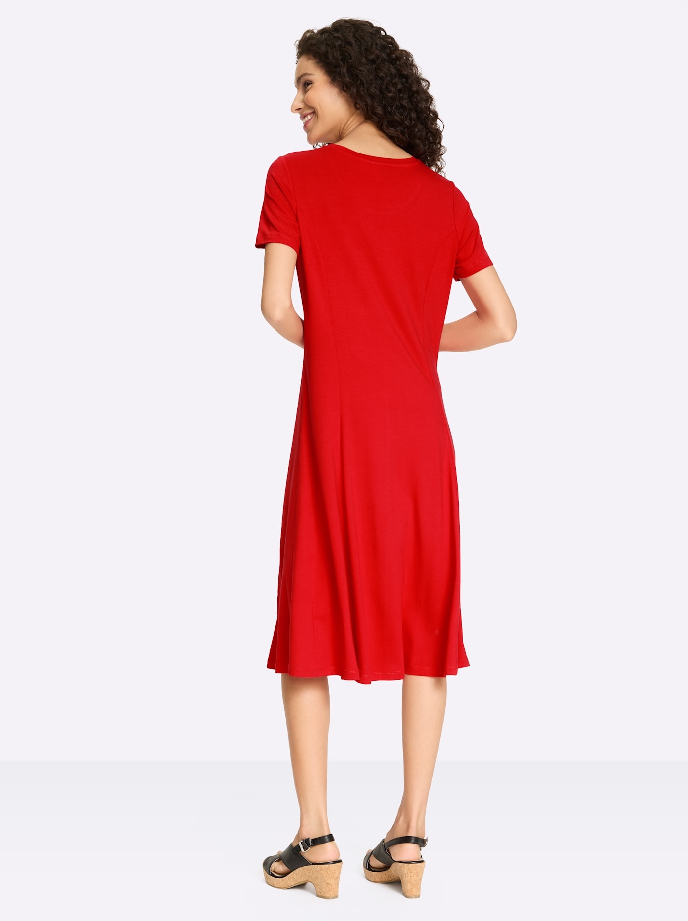 Heine Jersey Dress Red Size 42 2