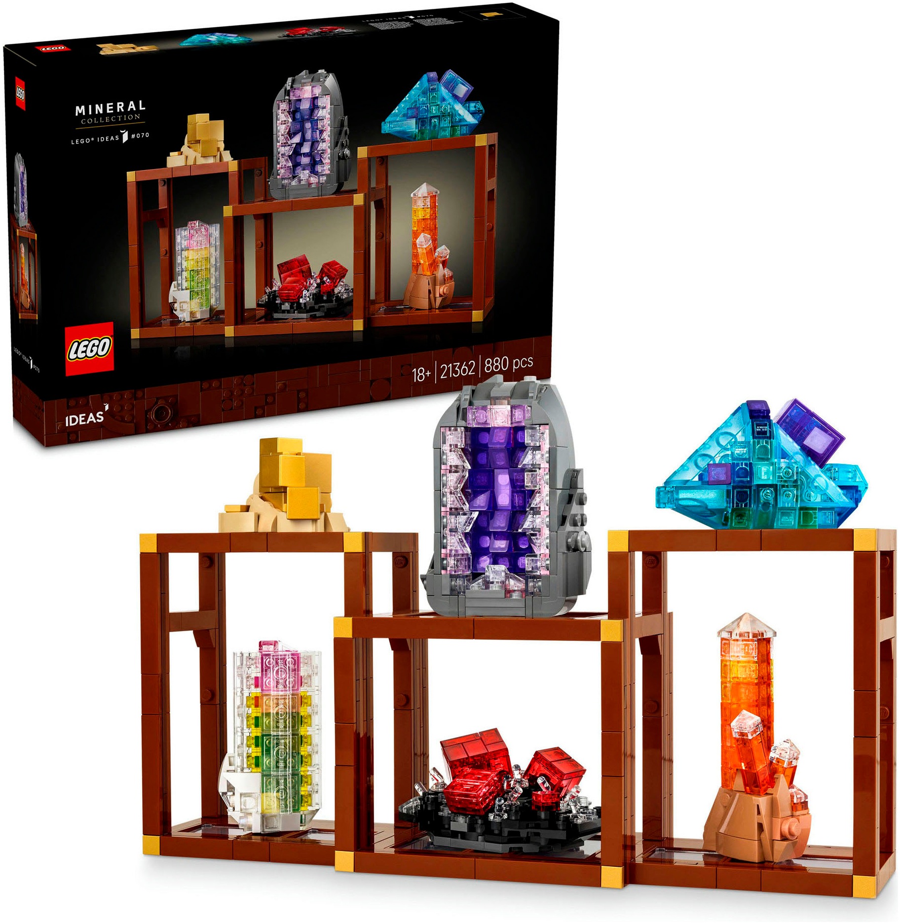 LEGO® Konstruktionsspielsteine »Mineraliensammlung (21362), LEGO Ideas« Made in Europe