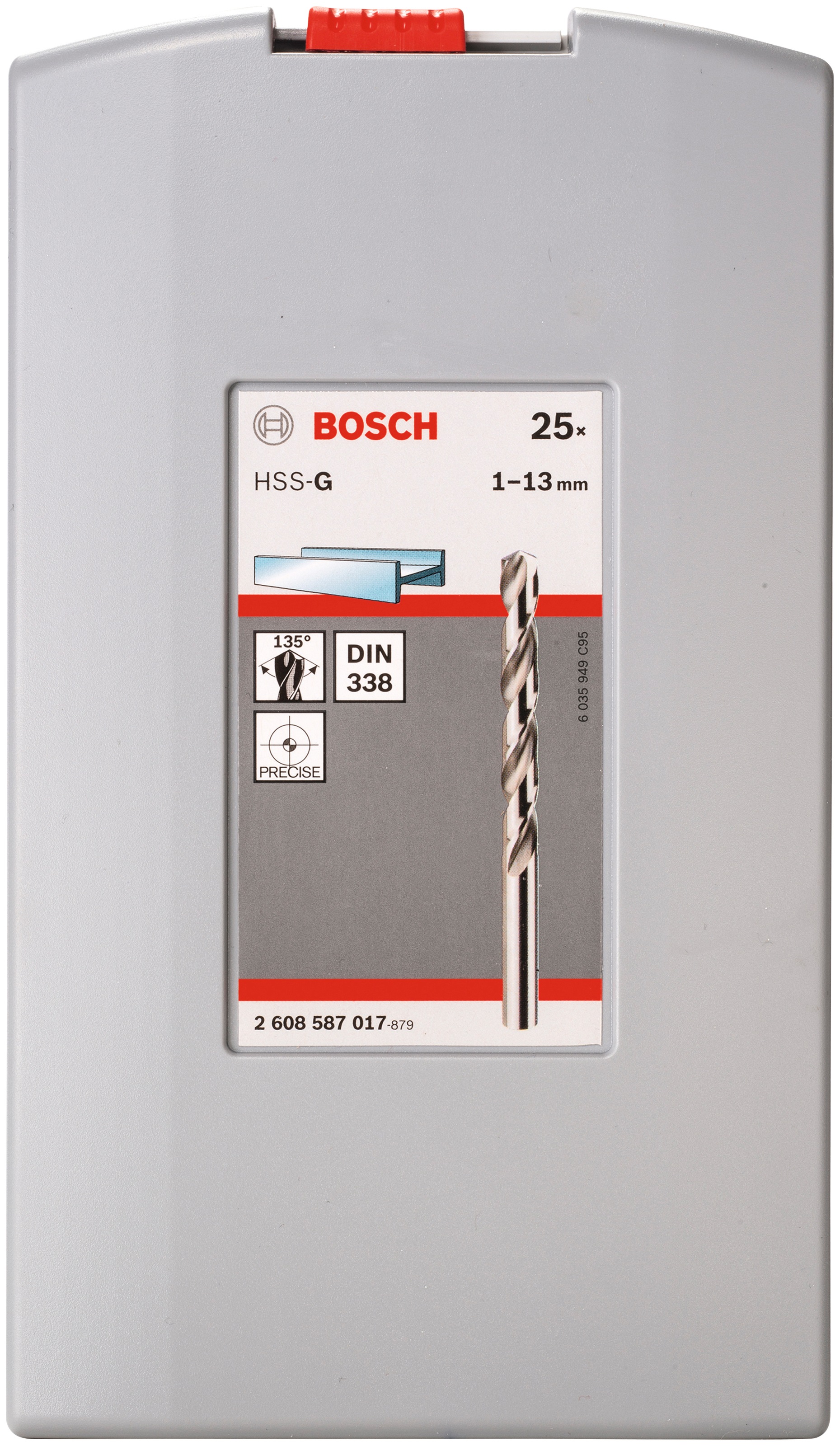 Bosch Professional Bohrersatz »ProBox«, (Set, Raten HSS-G tlg.), BAUR Metallbohrer-Set 25 auf 