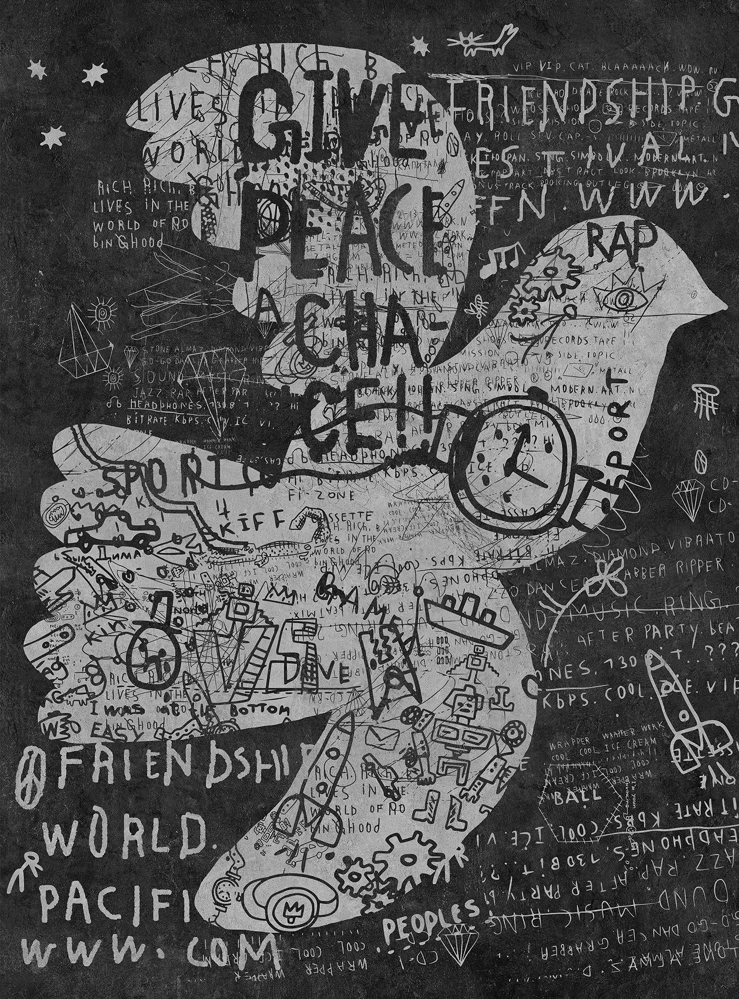 LIVING WALLS Fototapete "Walls by Patel Streets Of London", B/L: 2mm x 2,7mm, grau, Wohnzimmer, Tapeten, Vlies, Wand