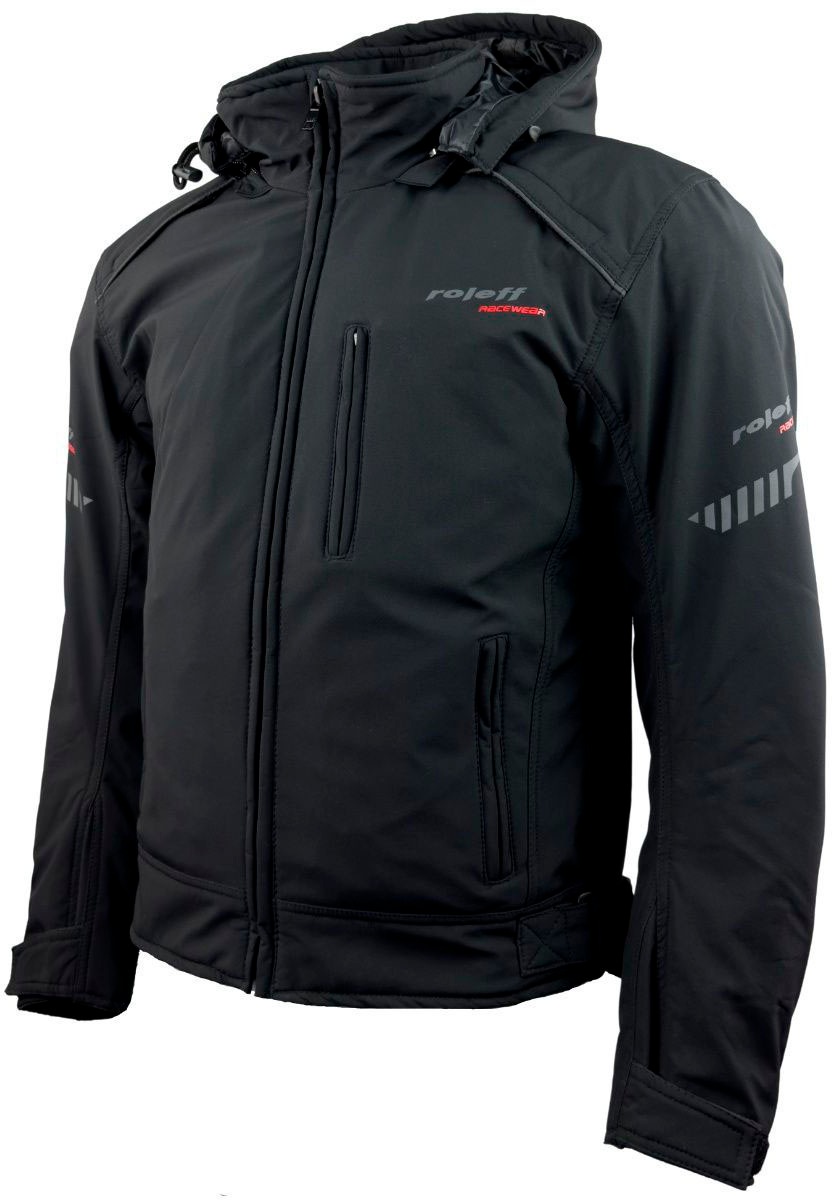 roleff Motorradjacke »Softshell RO 1513«, 7 Taschen, 4 Belüftungslöcher, mit Sicherheitsstreifen