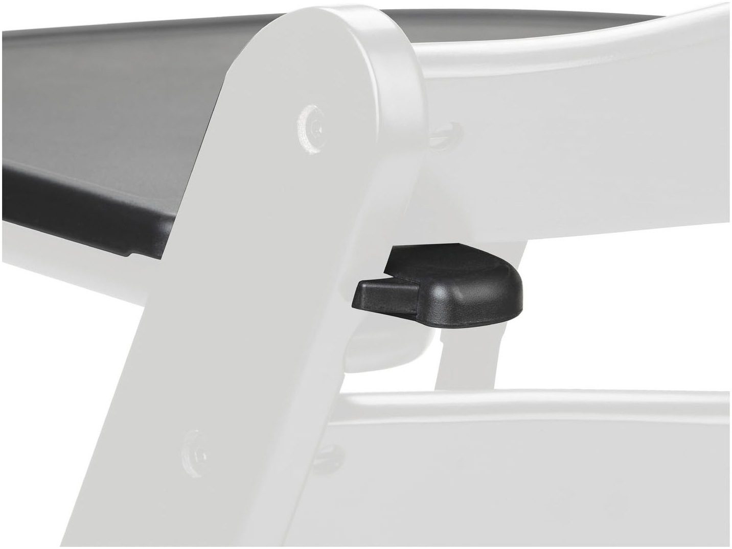 Hauck Hochstuhltablett »Alpha Click Tray, Black«, aus recyceltem Material