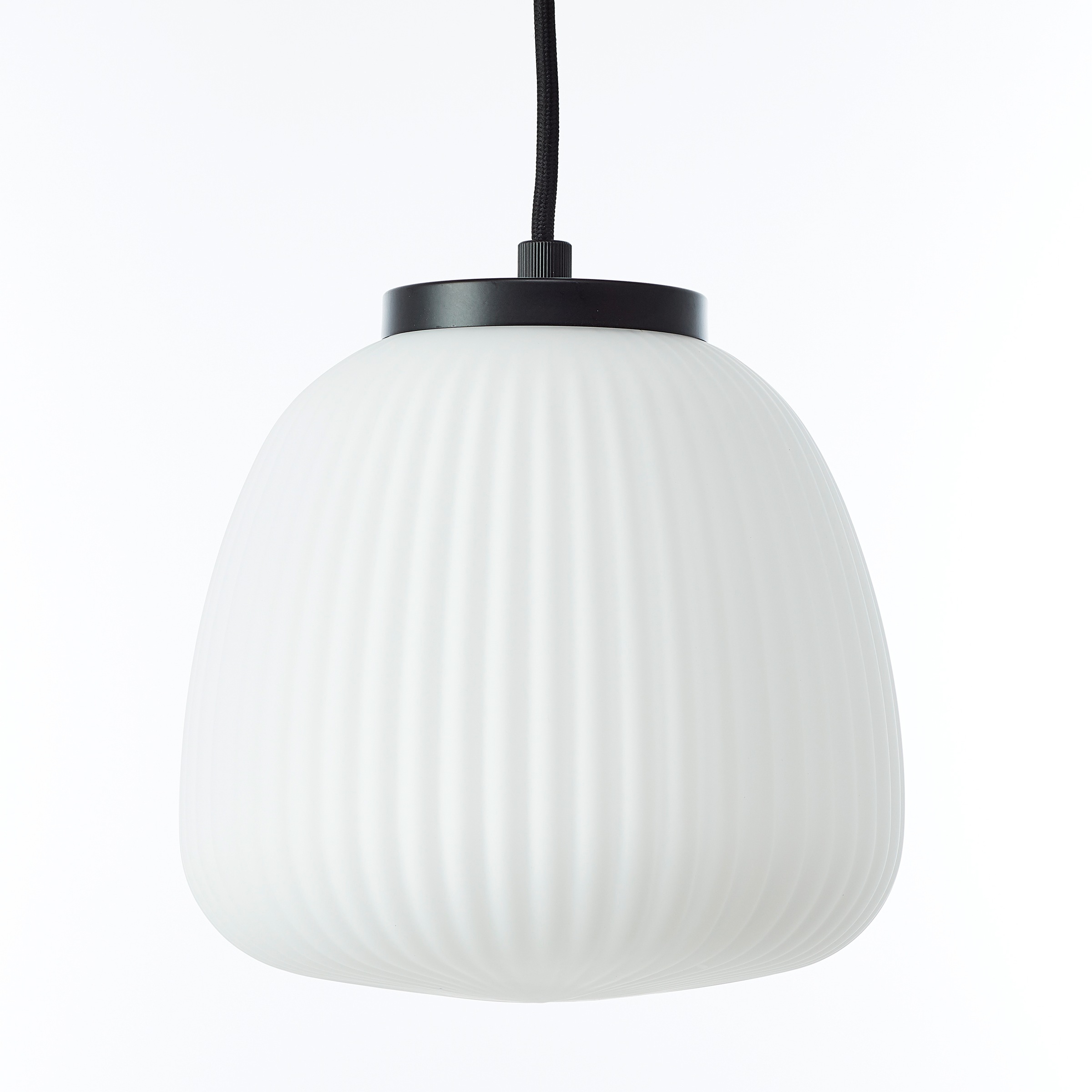 Brilliant Pendelleuchte »Kaizen«, 5 flammig, Leuchtmittel E27 | ohne Leuchtmittel, 150 x 125 x 48 cm, 5 x E27, kürzbar, Riffelglas